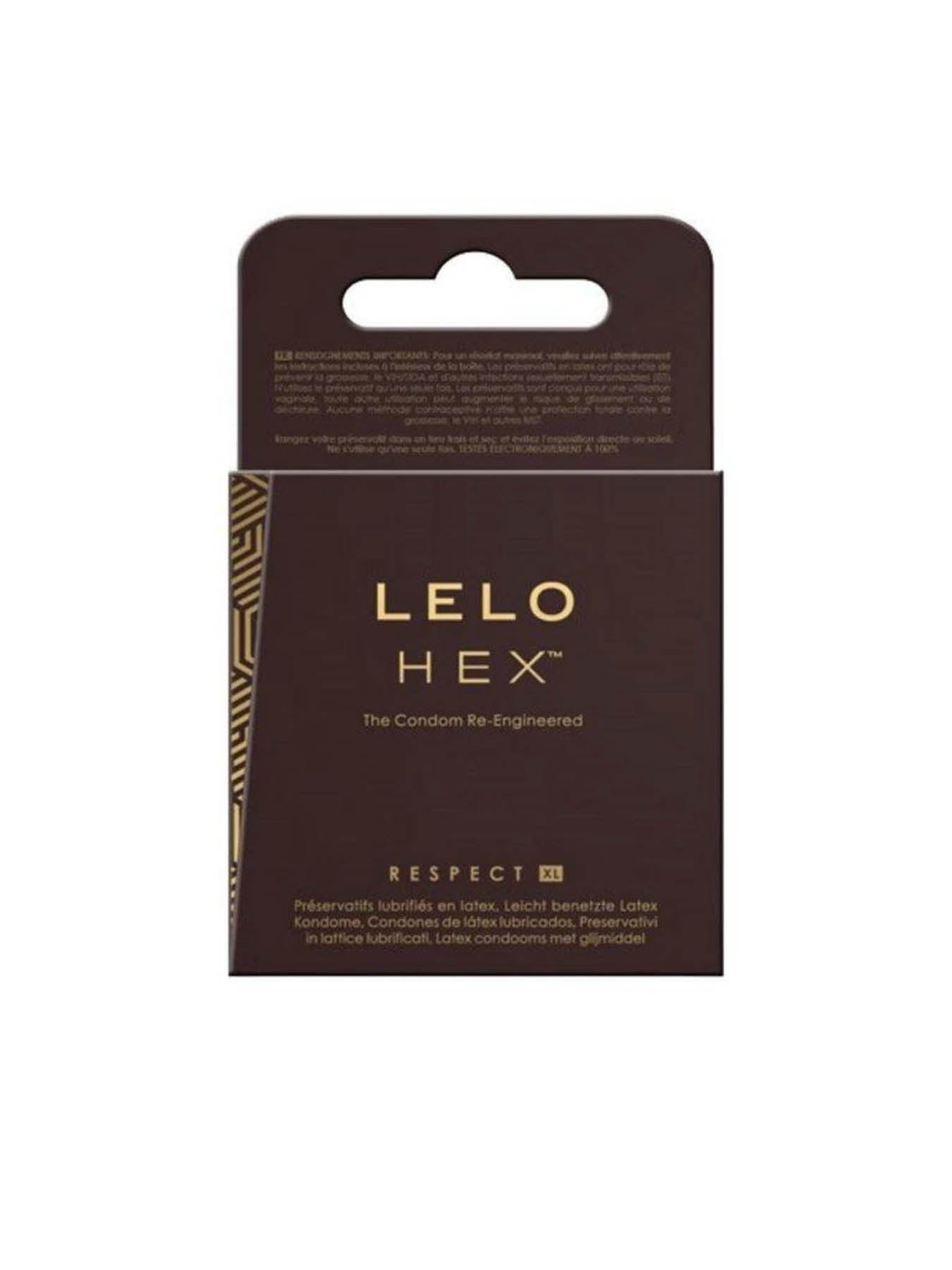 Lelo Respect Lelo Hex Condoms Xl - 3 Pack