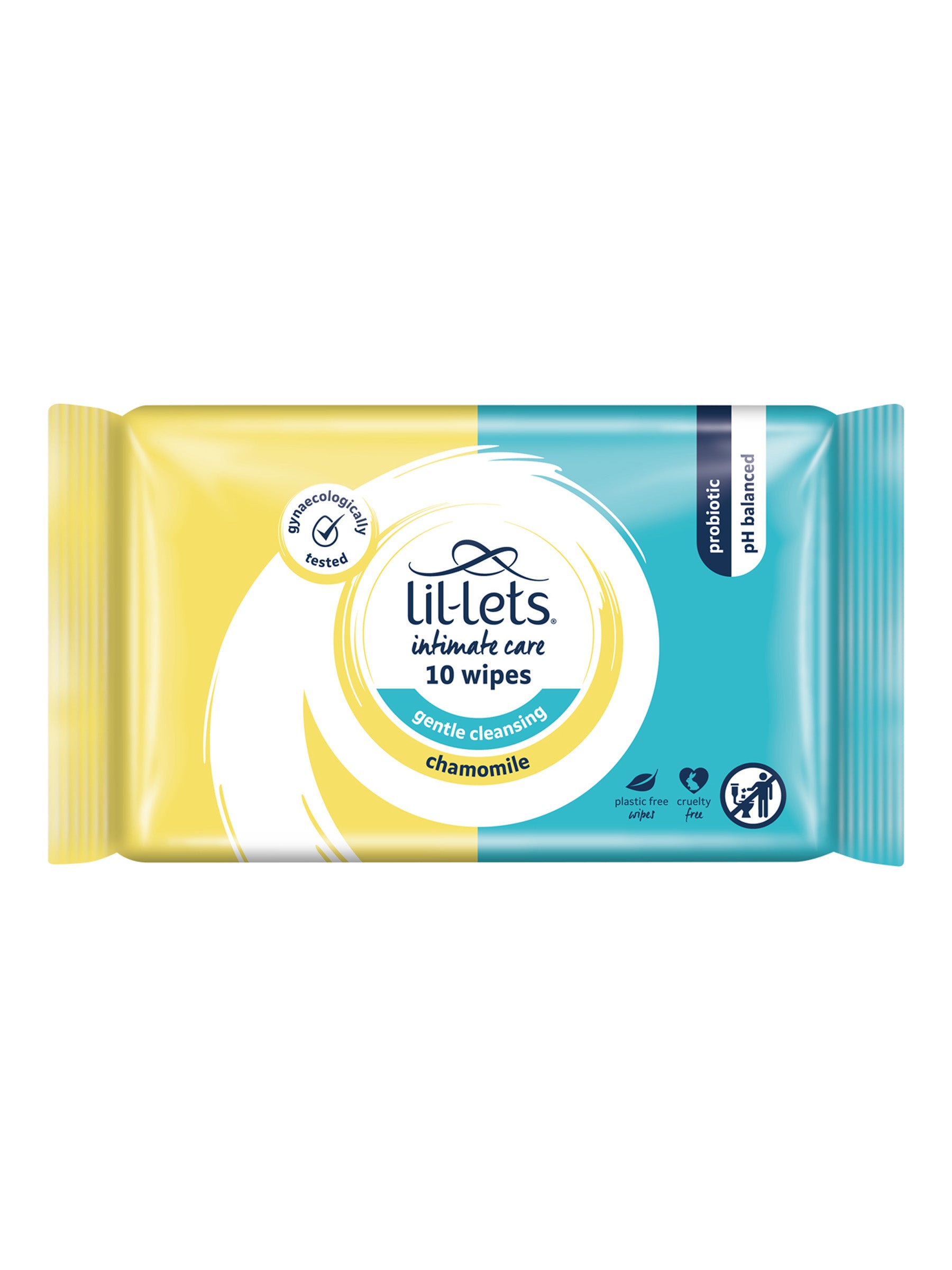 Lil-Lets Feminine Intimate Care - Gentle Cleansing Wipes Chamomile x 10 