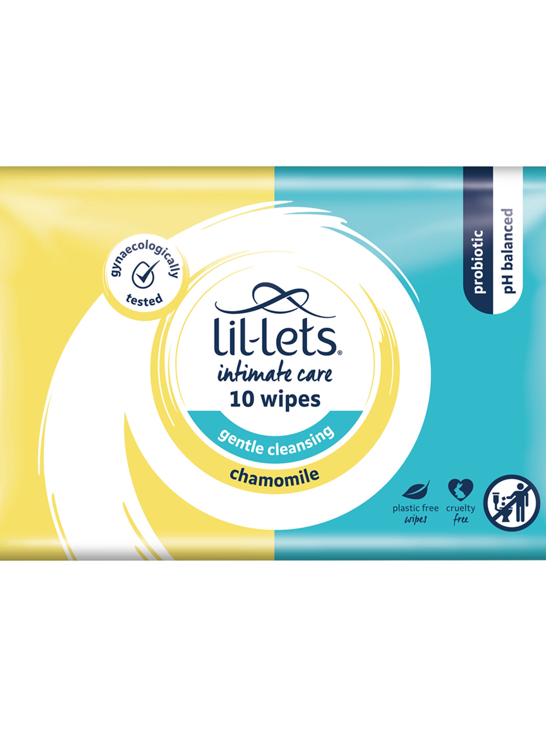 Lil-Lets Feminine Intimate Care - Gentle Cleansing Wipes Chamomile x 10 