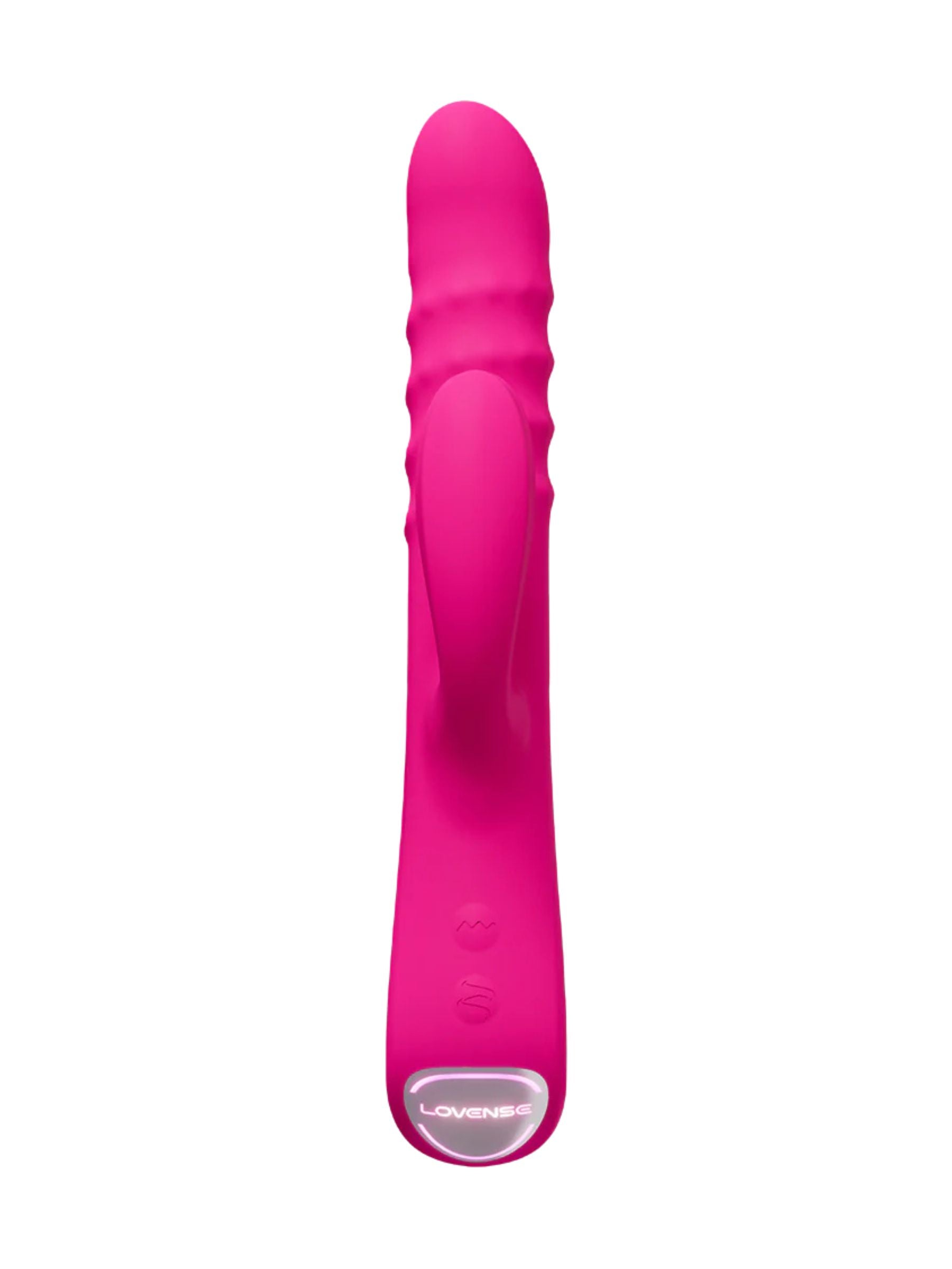 Lovense Velvo App-Controlled G-Spot & Clitoral Rabbit Vibrator - Bright Pink
