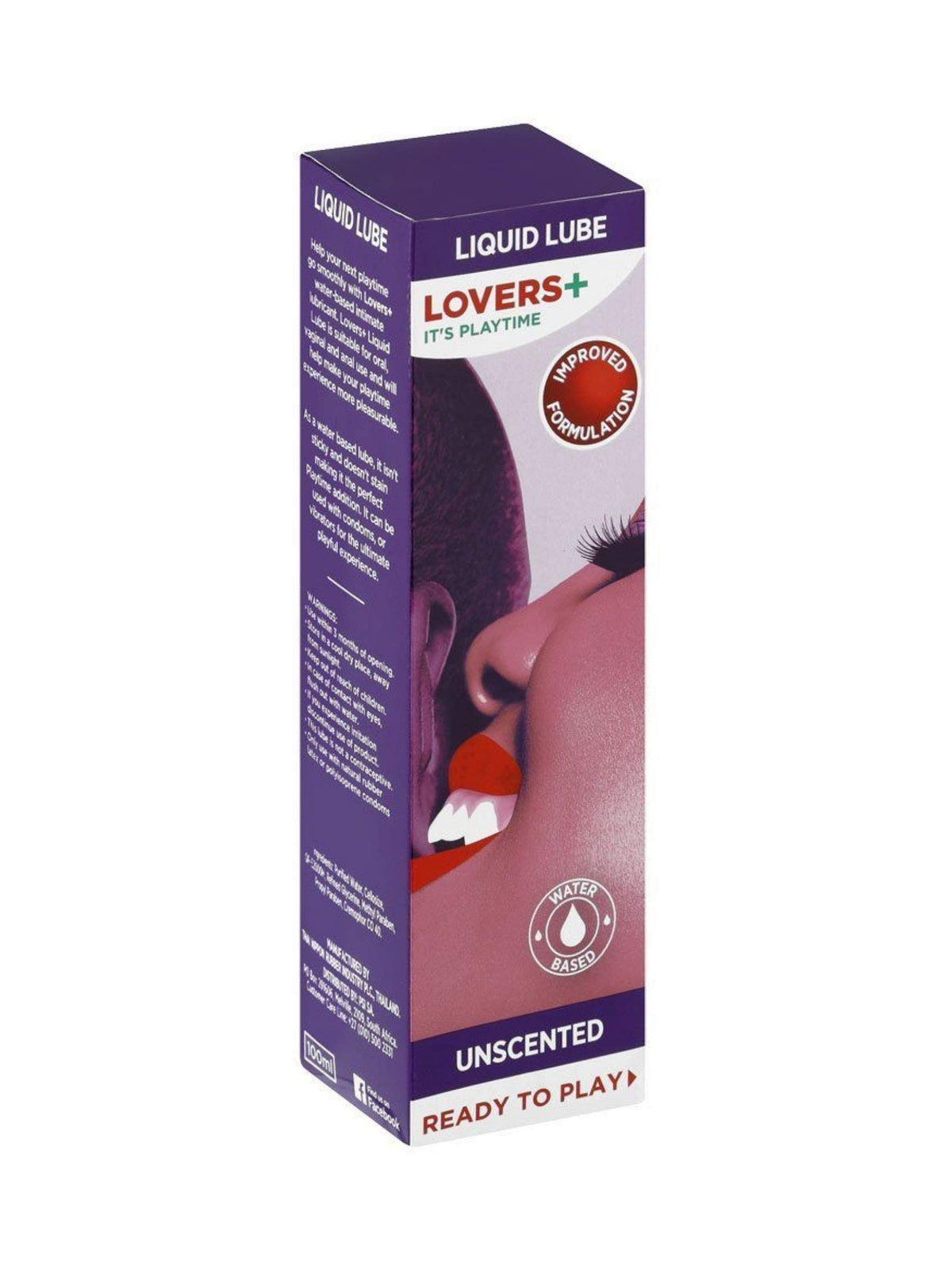 Lovers Plus Natural Liquid Lube - 100ml - Water-based