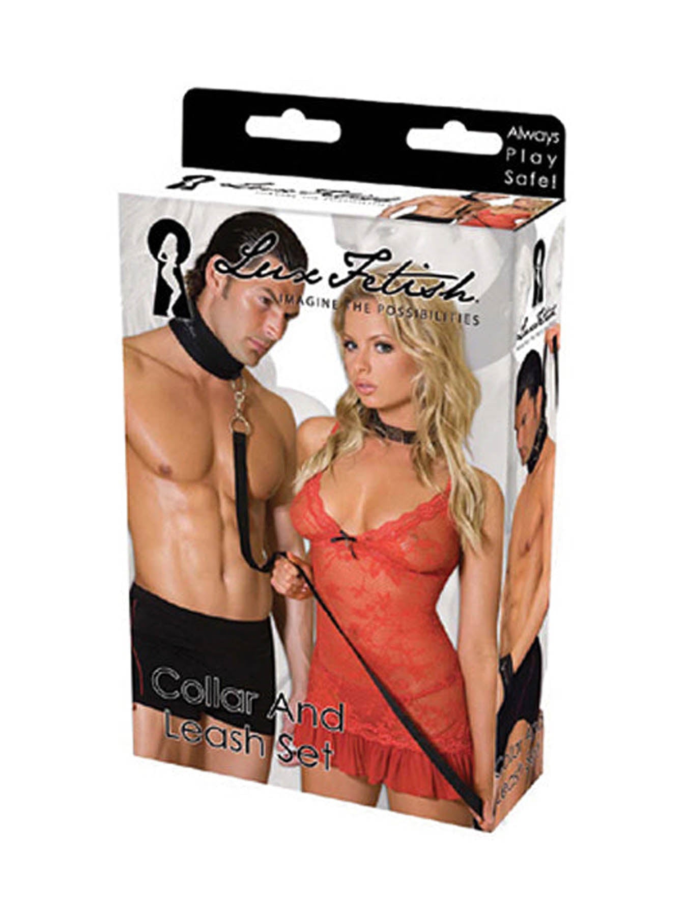 Lux Fetish collar and leash set for controlling your submissive partner