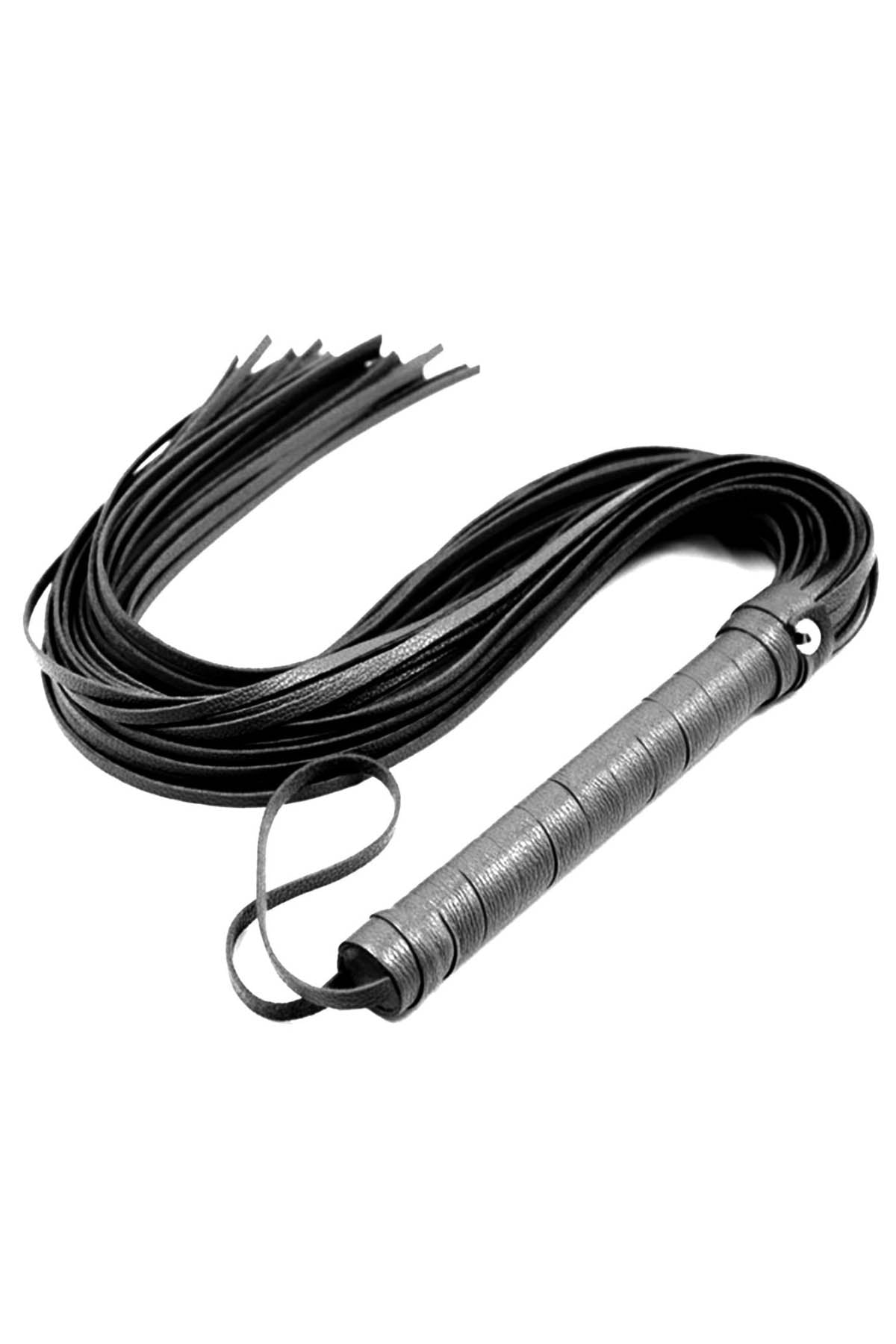 Lux Fetish faux leather flogger for bondage pleasure seekers