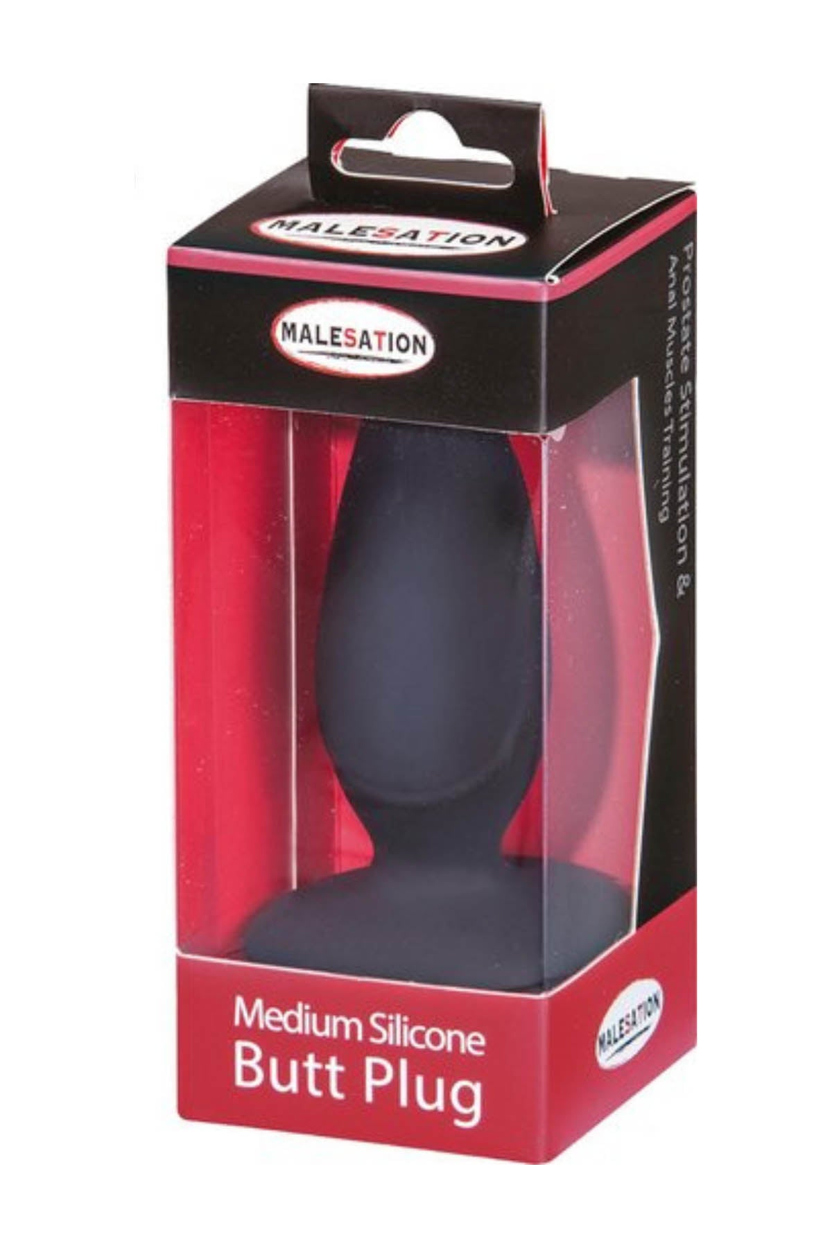 Malesation ergonomic silicone butt plug for beginner anal play
