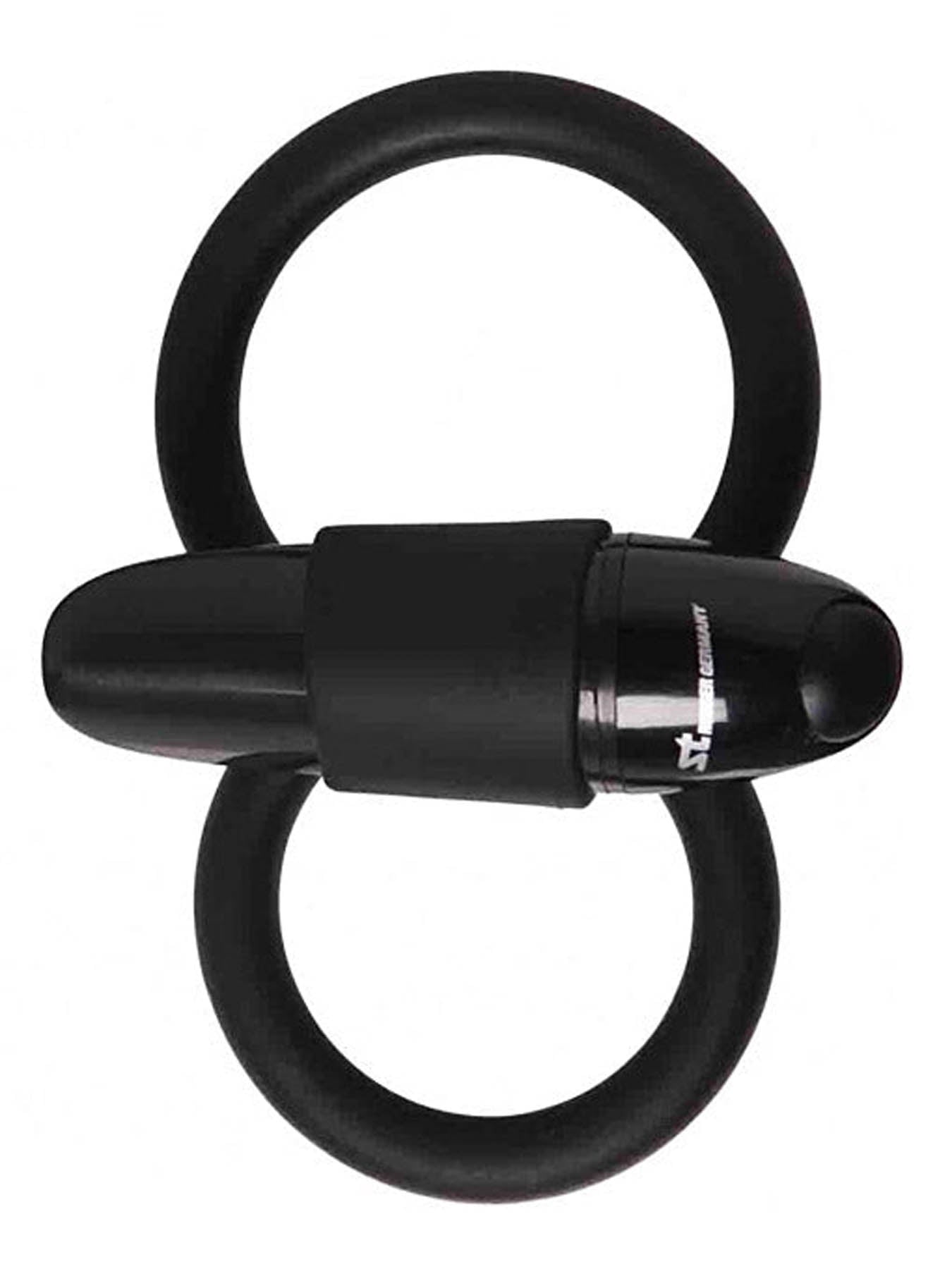 Malesation Squeeze vibrating double cock ring for harder fuller erections