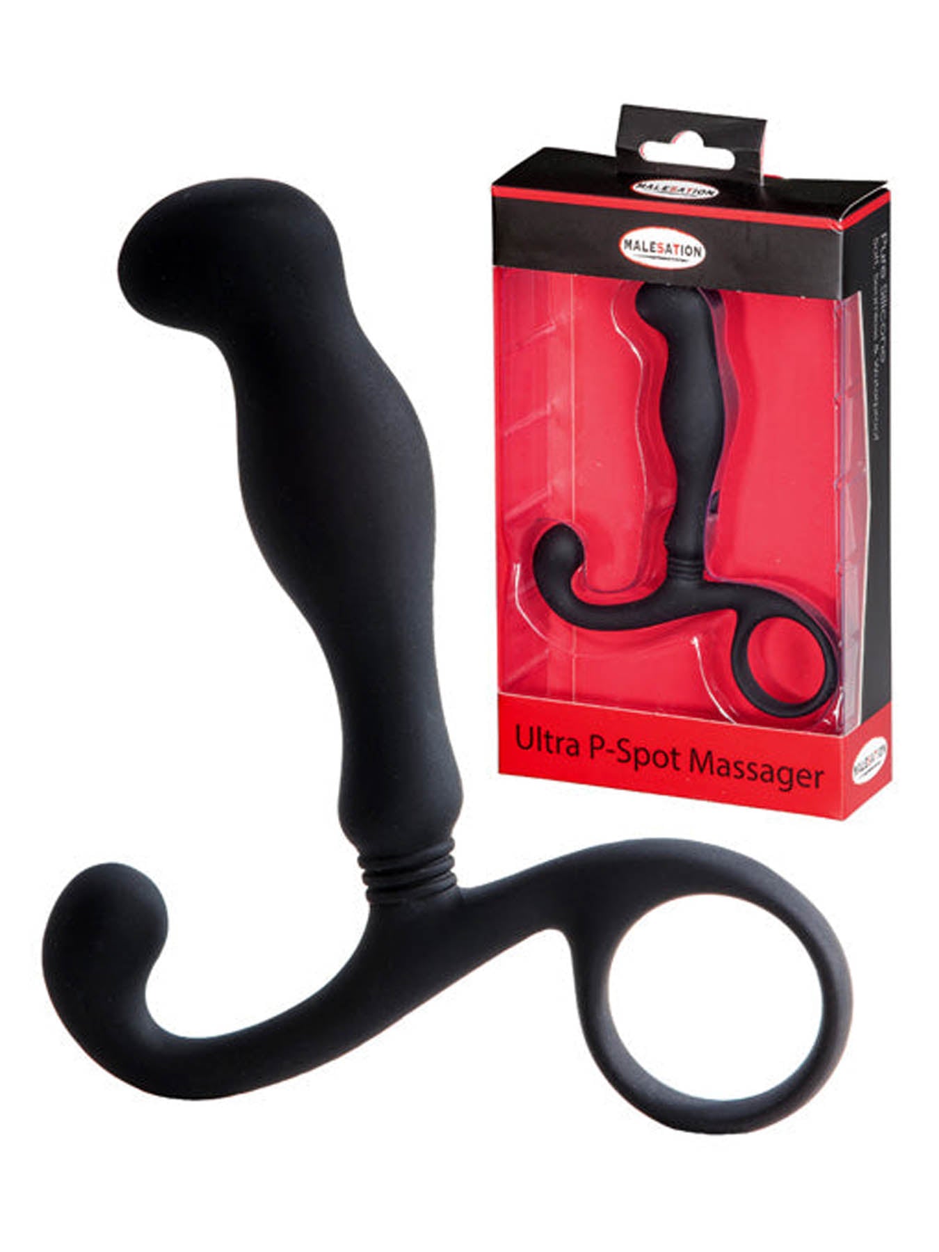 Malesation Ultra p spot massager 100 percent silicone curved for prostate pleasure