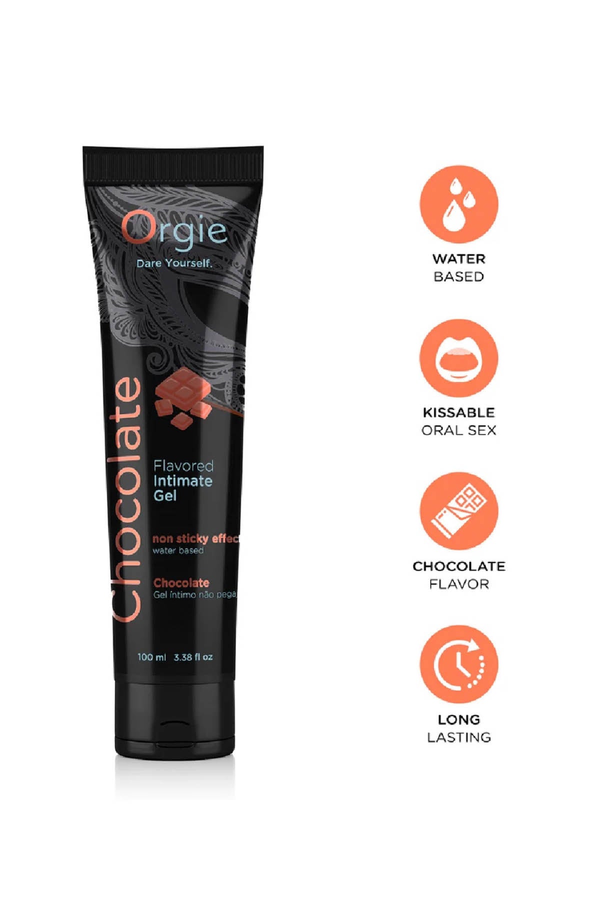 Orgie Lube Tube - Chocolate Flavoured Lubricant 100 ml 