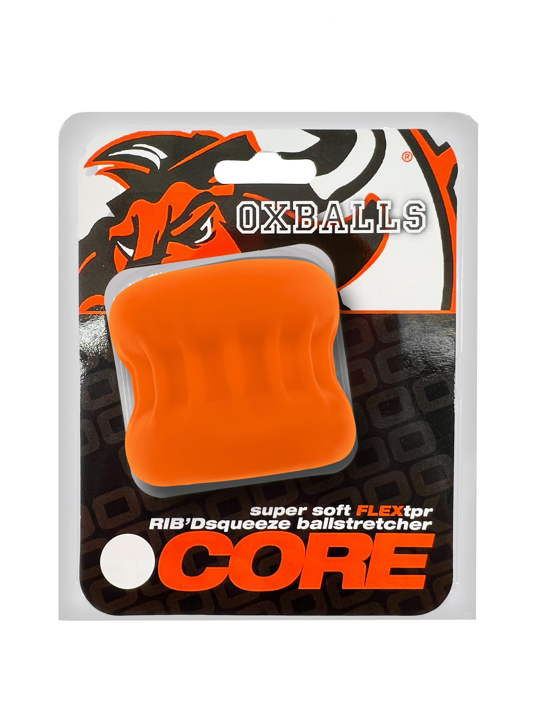 Oxballs Core Grip Squeeze Ballstretcher - Orange Ice