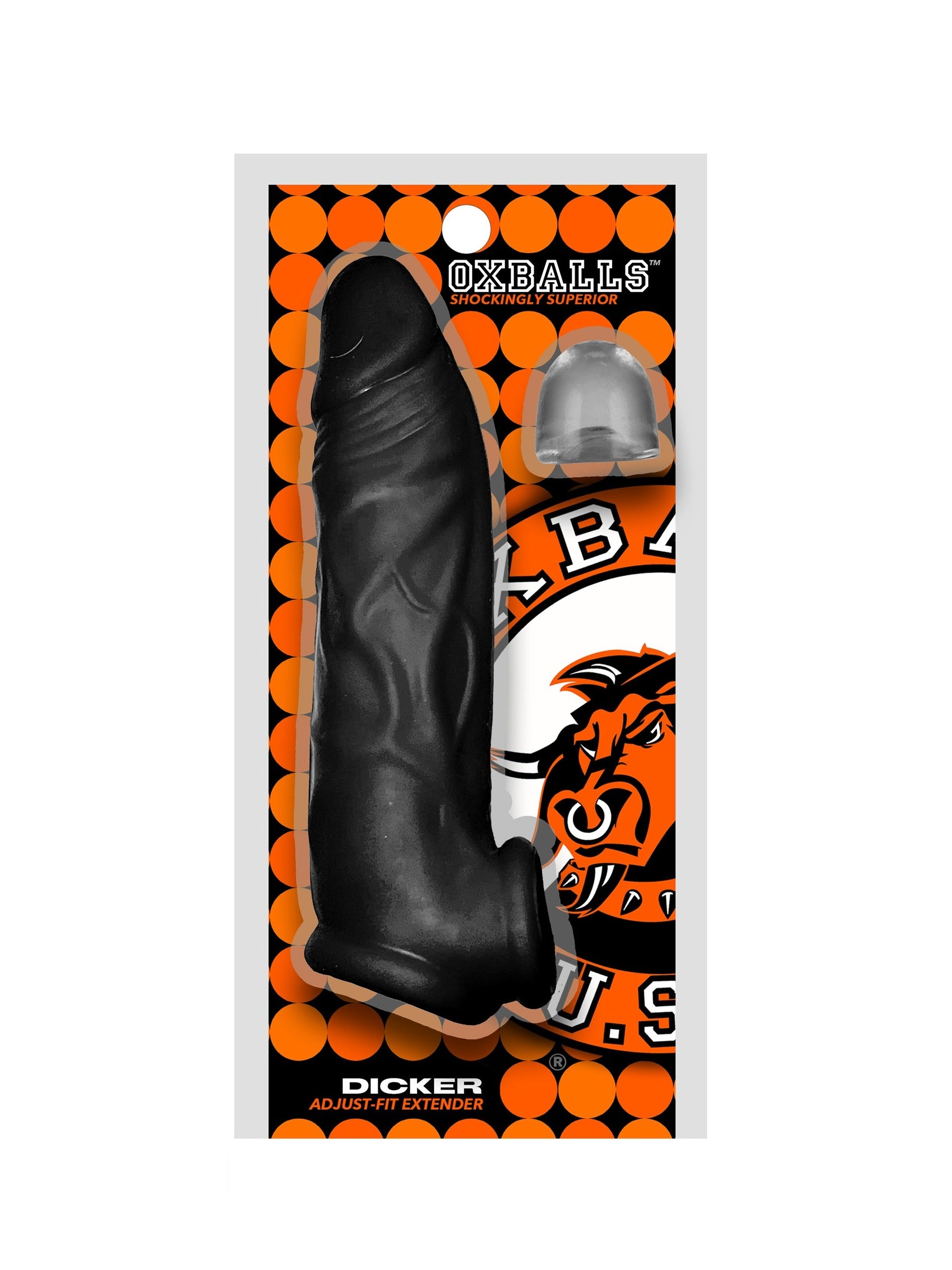 Oxballs Dicker Ultra-Slim Penis Sheath - Black Ice