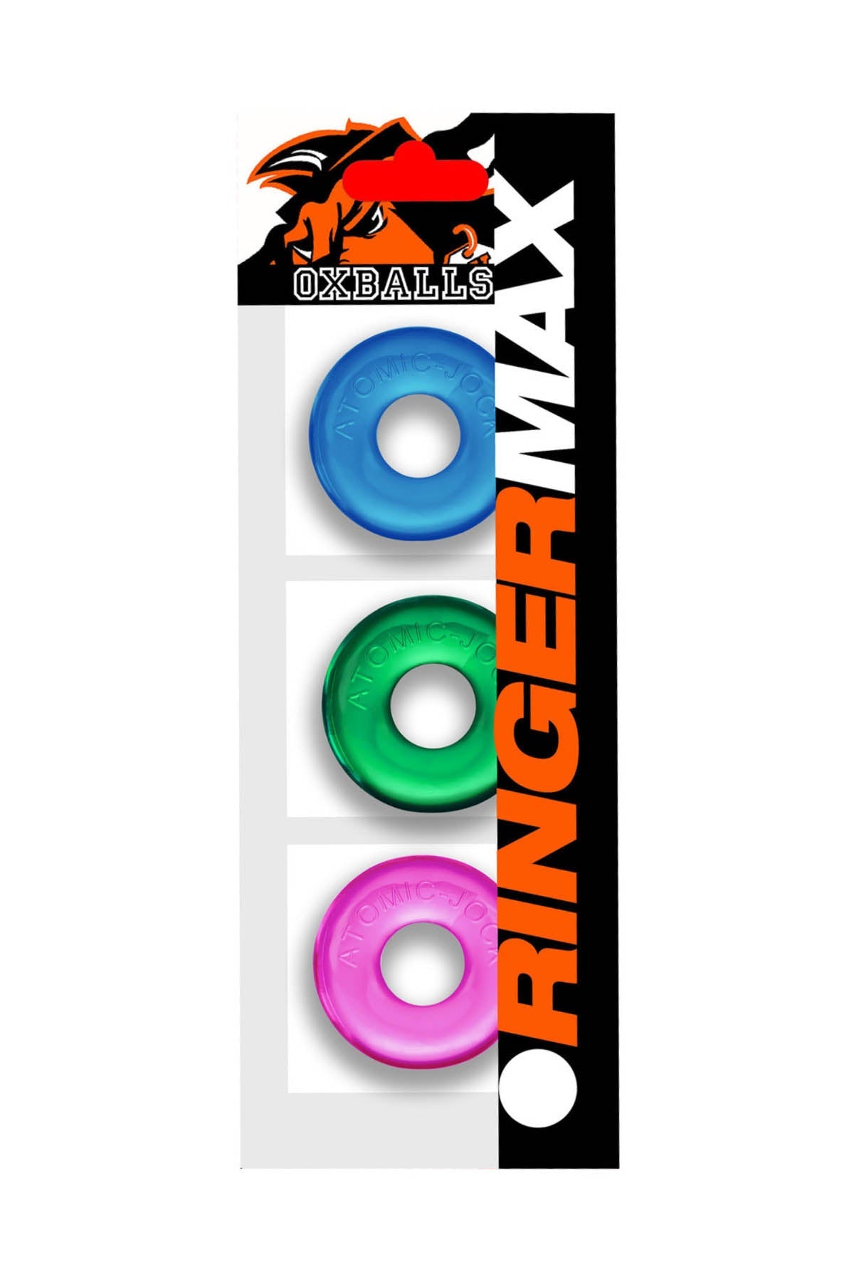 Oxballs Ringer Max Multicolour Cock Rings - 3 Pack