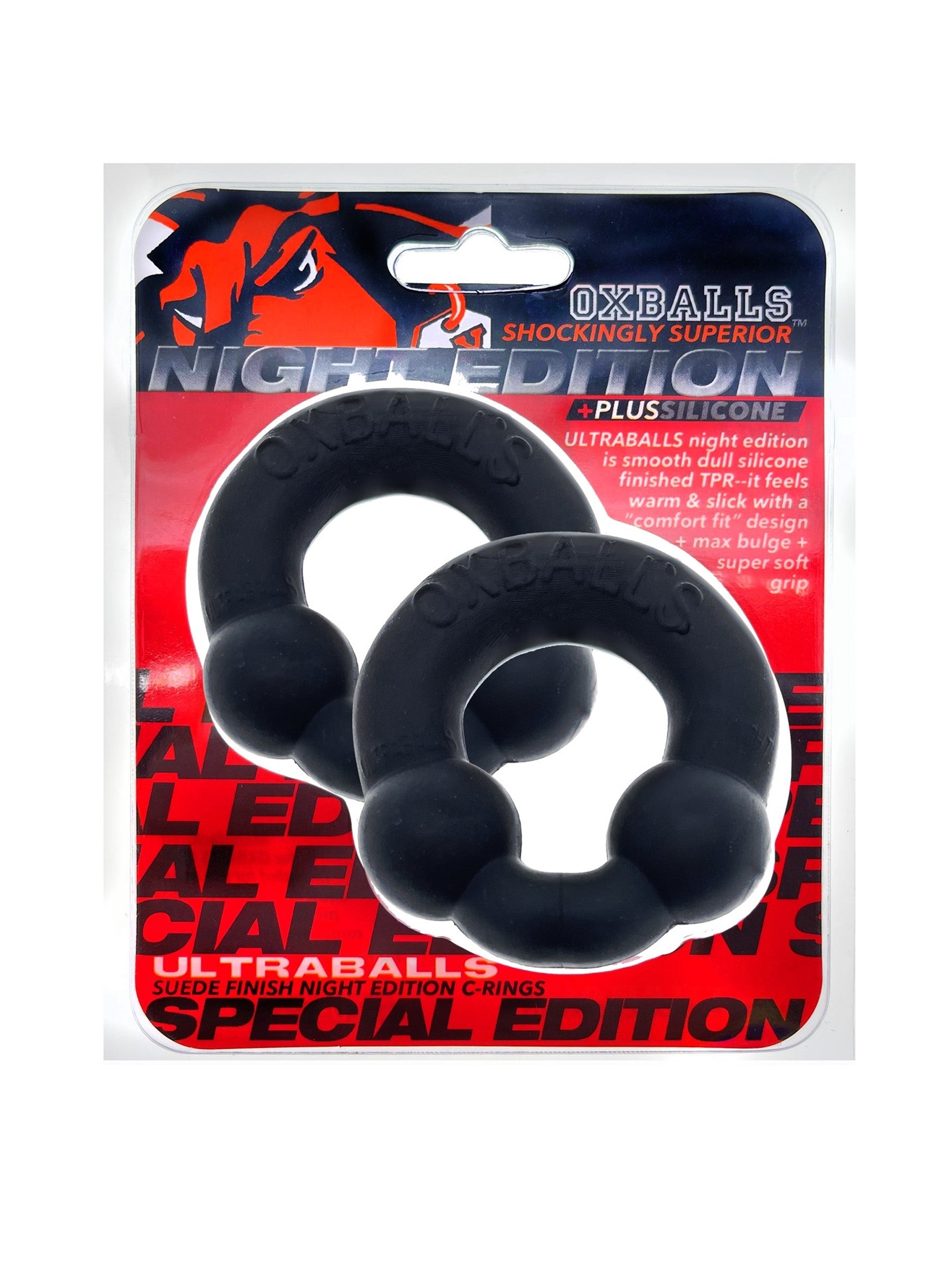 Oxballs Ultraballs C-Ring - Night - 2-Pack