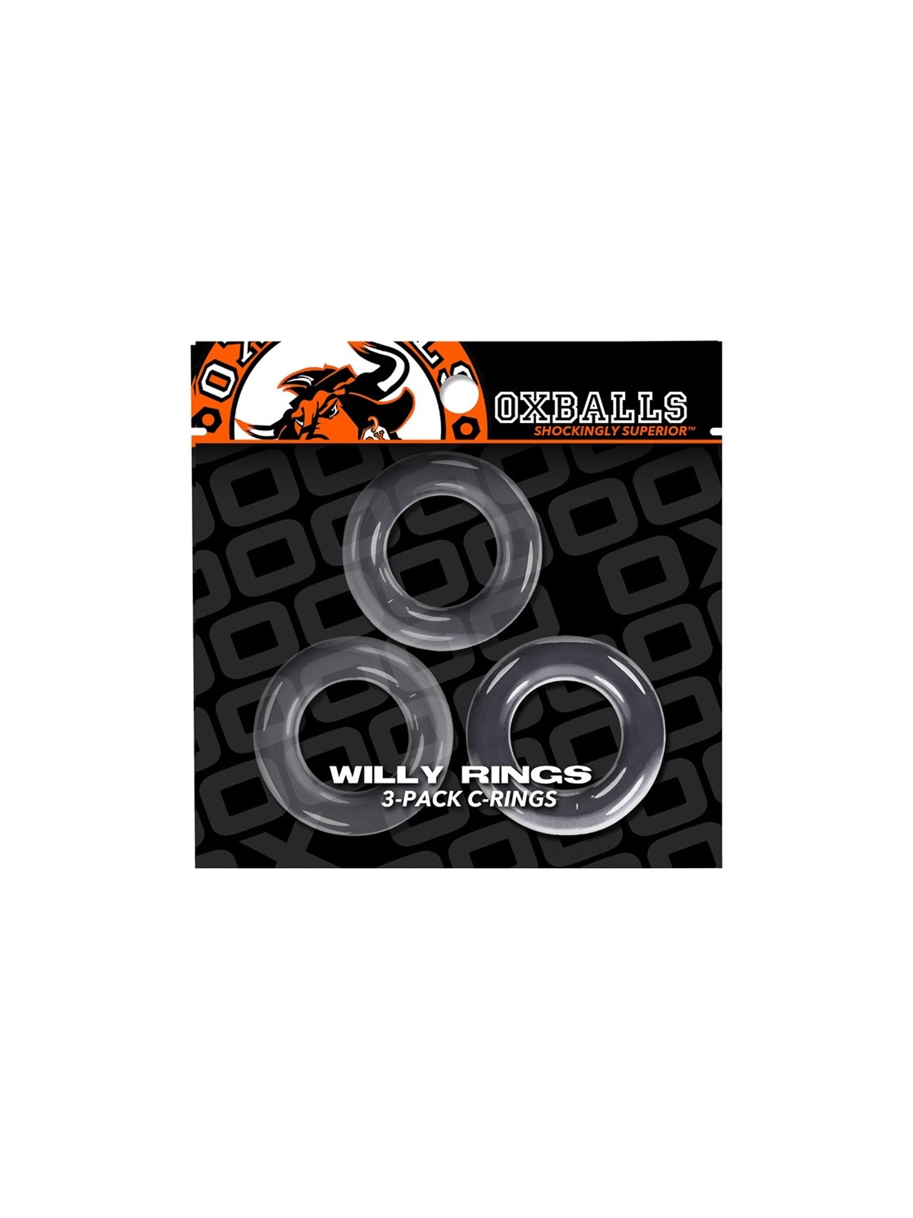 Oxballs Willy Rings 3 Pack - Clear
