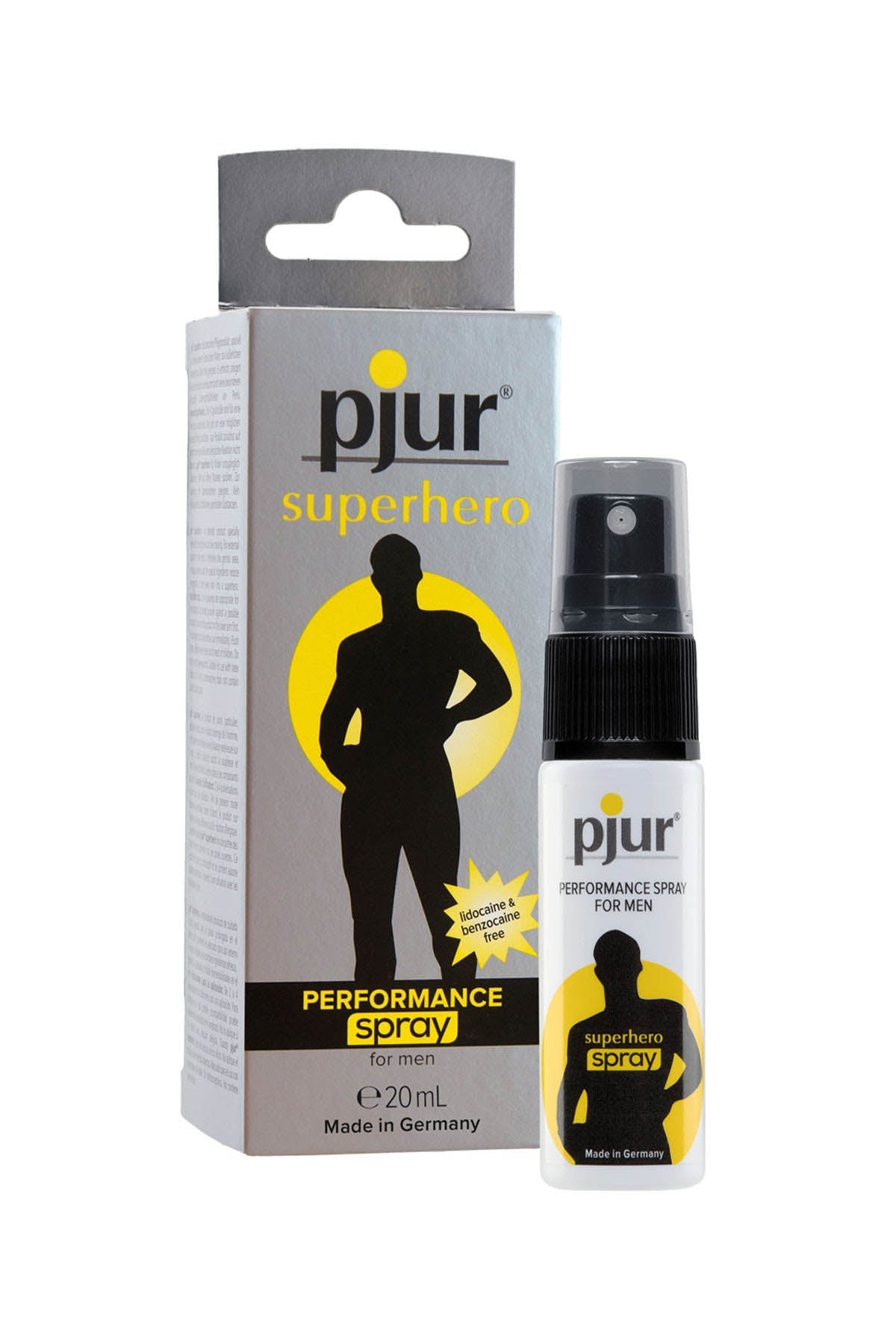 Pjur Superhero male performance delay spray 20 ml for longer lasting sex