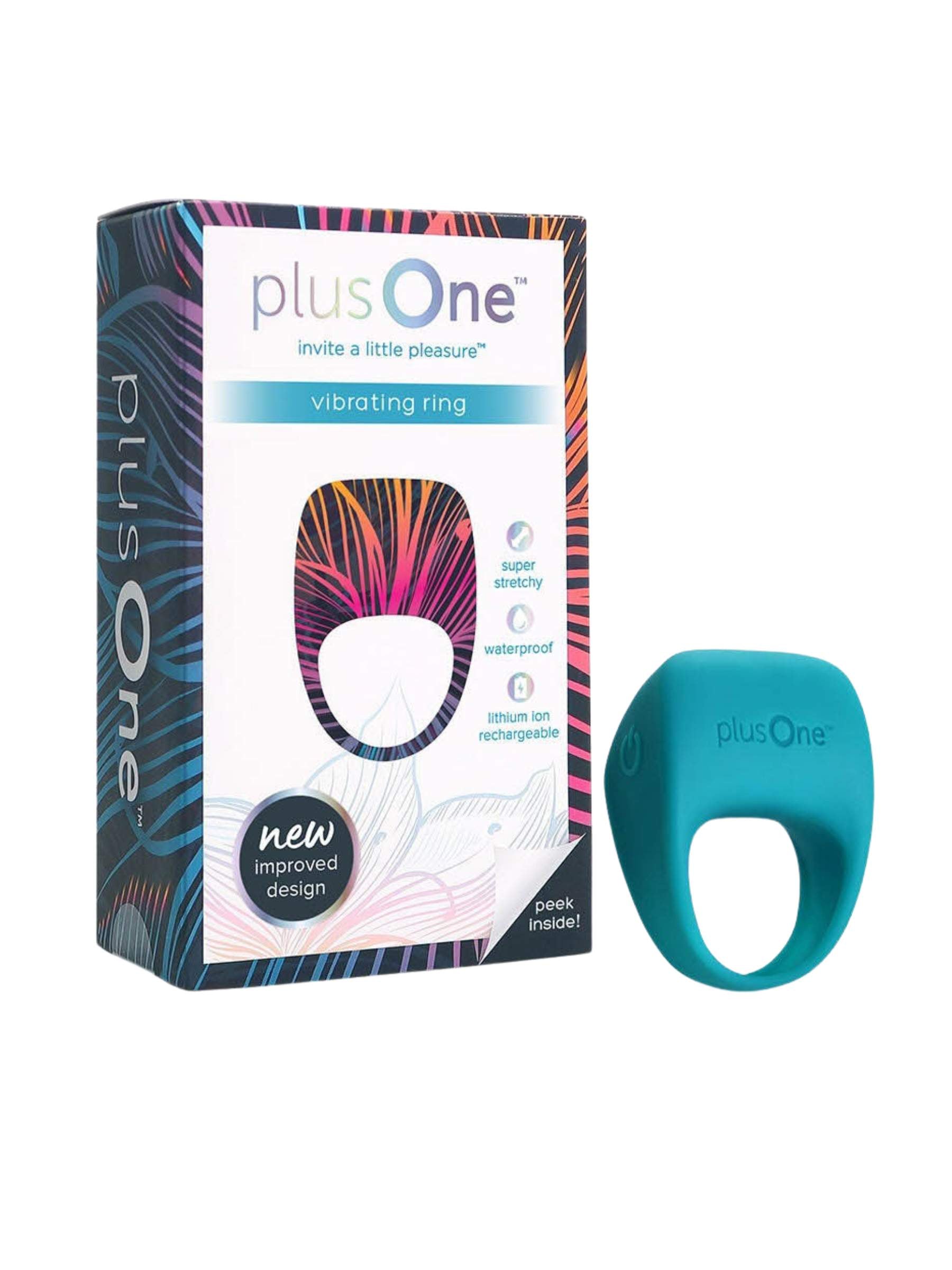 plusOne Vibrating Cock Ring - Teal