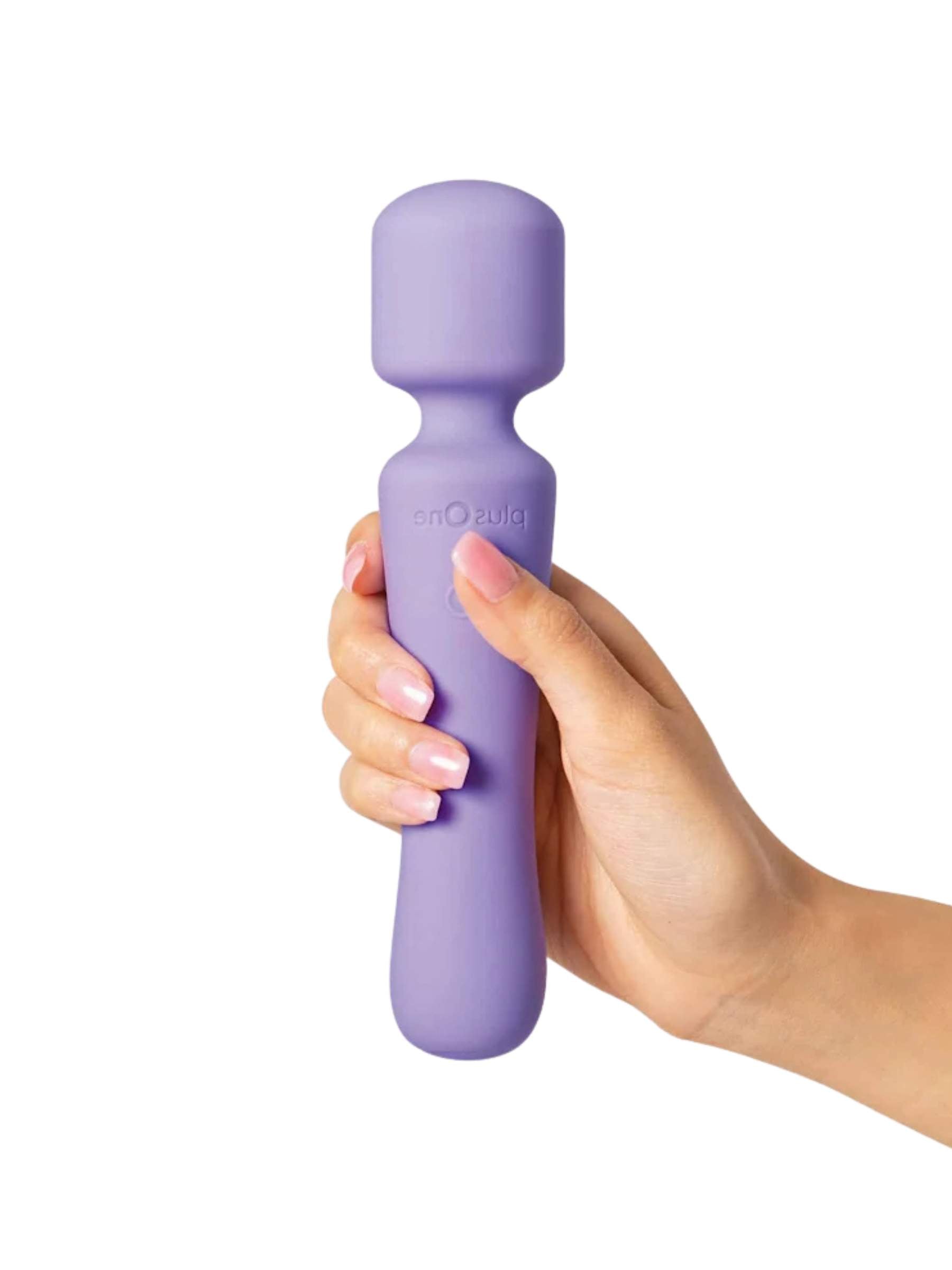 plusOne Vibrating Massage Wand - Lilac