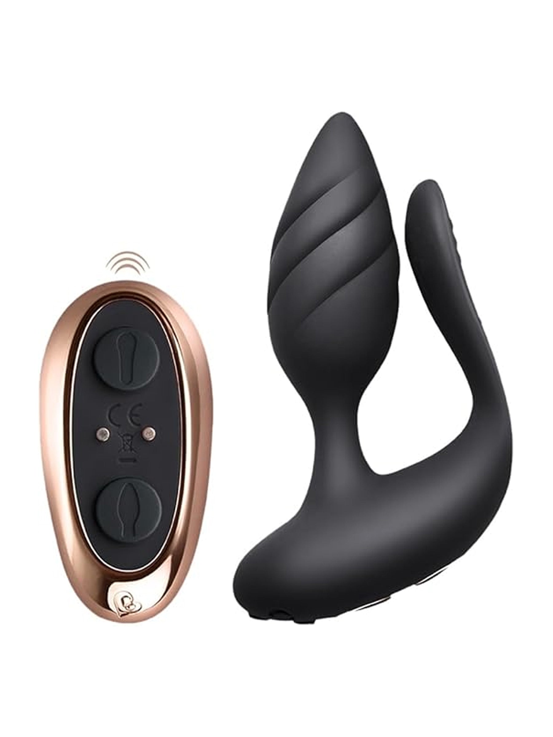 Rocks Off Cocktail Couples Vibrator - Black