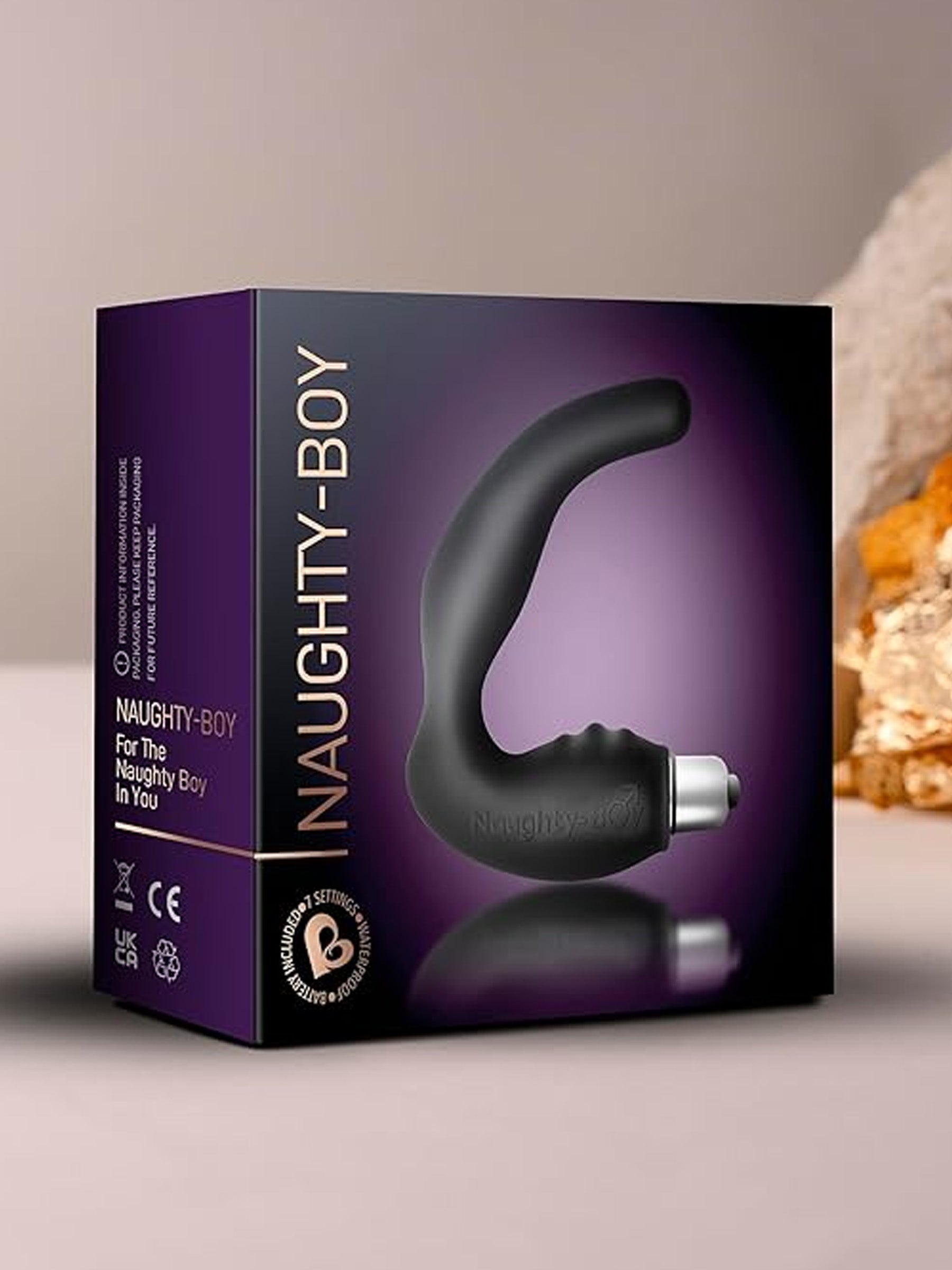 Rocks Off Naughty-Boy 7 Prostate Massager - Black