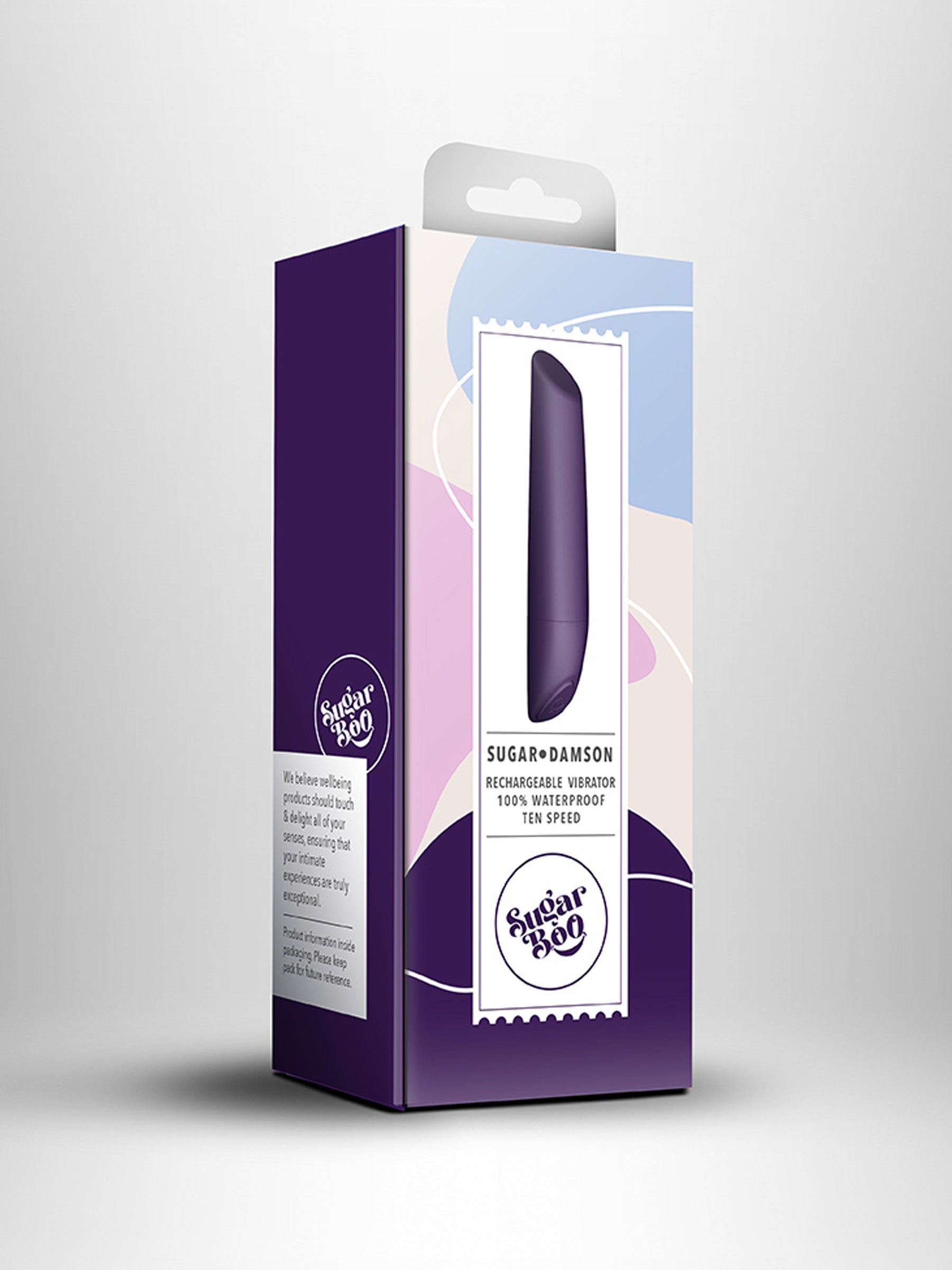 rocks-off sugarboo sugar damson clitoral bullet waterproof IPX7