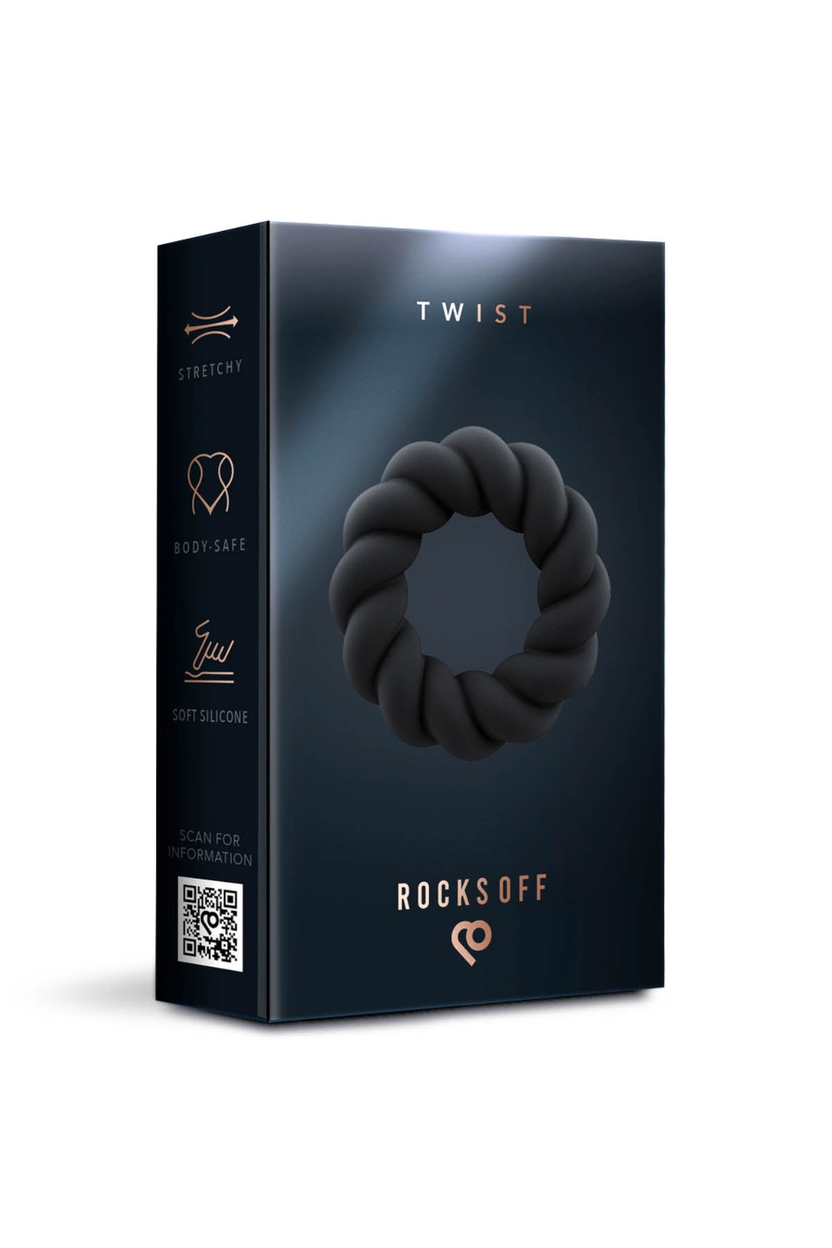 Rocks Off Twist - Silicone Cock Ring