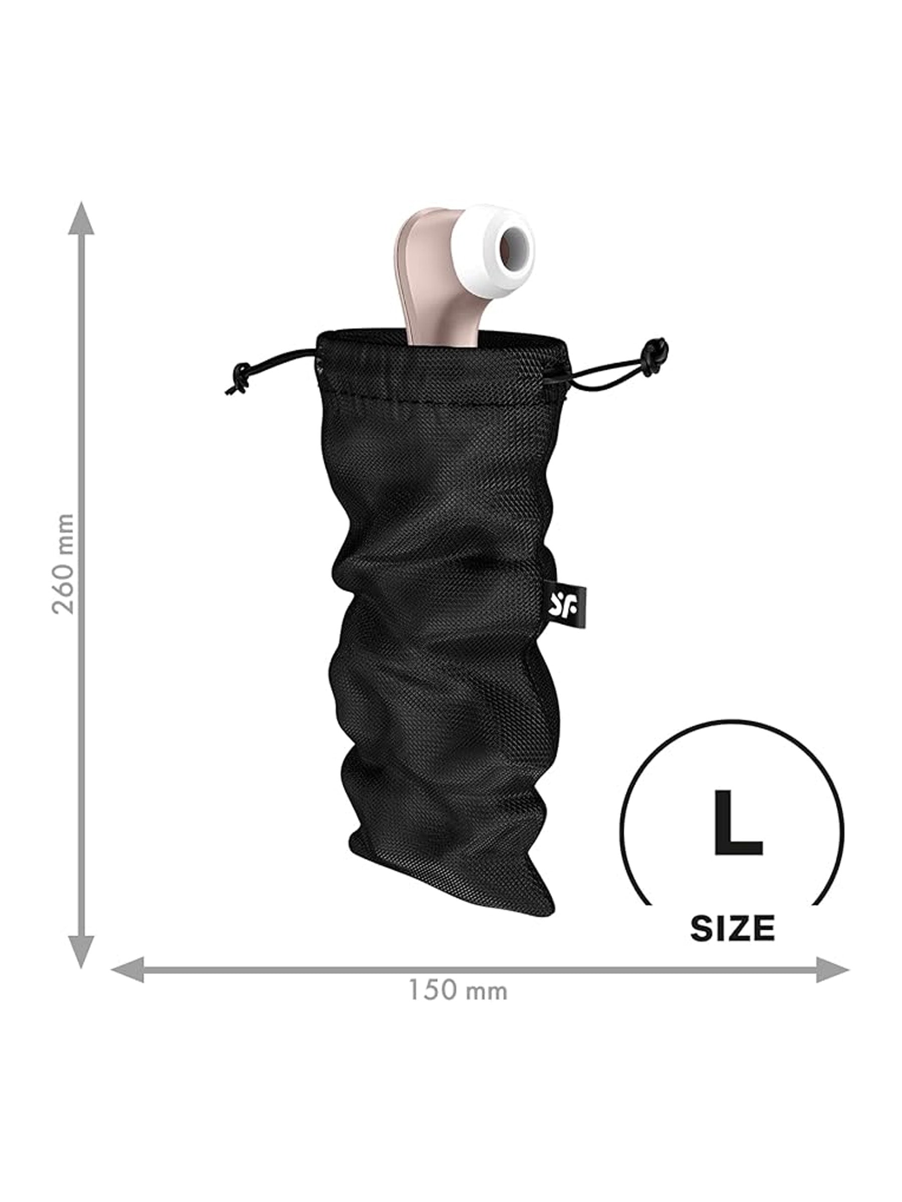 Satisfyer Treasure Sex Toy Bag Size Large in Black