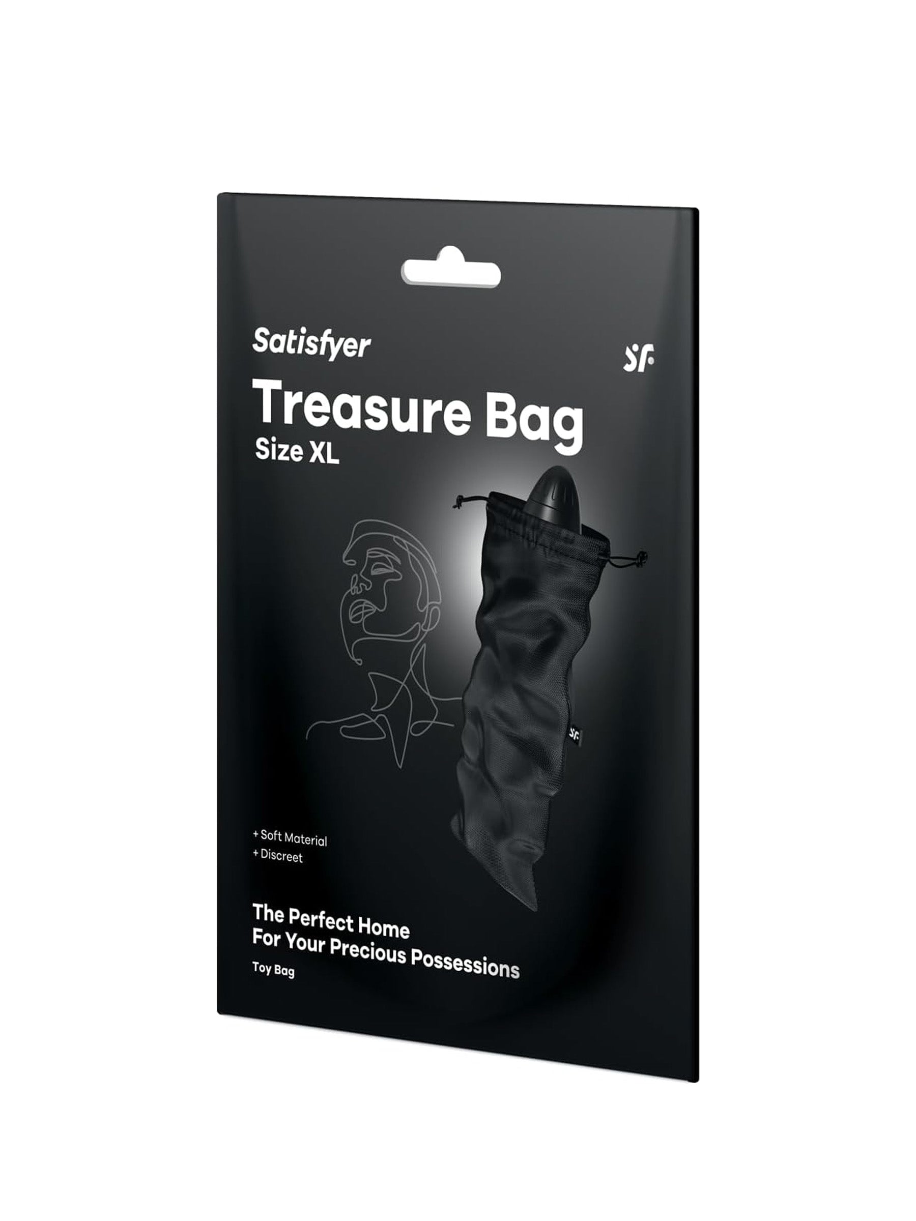 Satisfyer Treasure Sex Toy Bag Size XLarge in Black