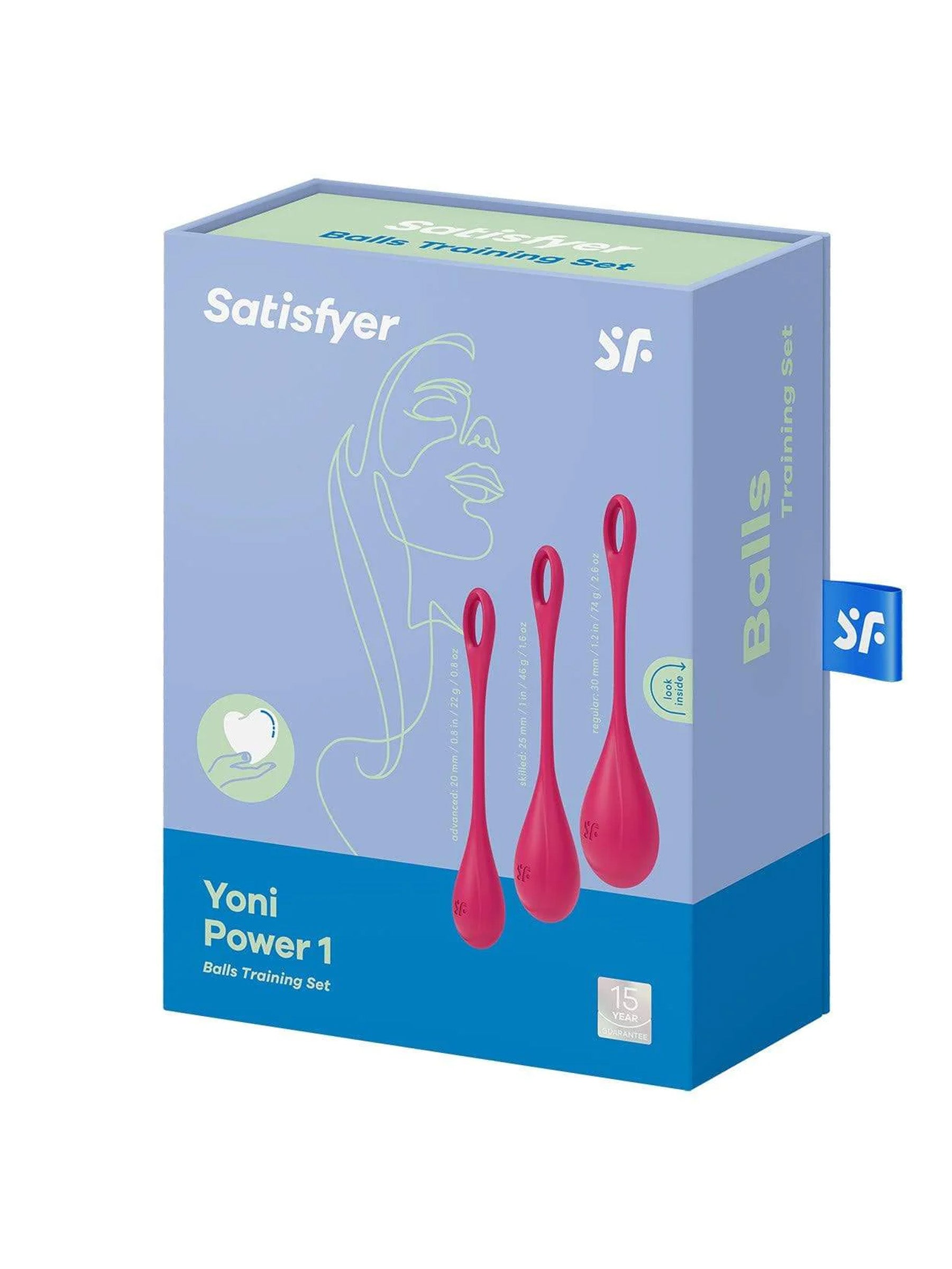 Satisfyer Yoni Power 1 Set - Kegel Exercise Balls - Red