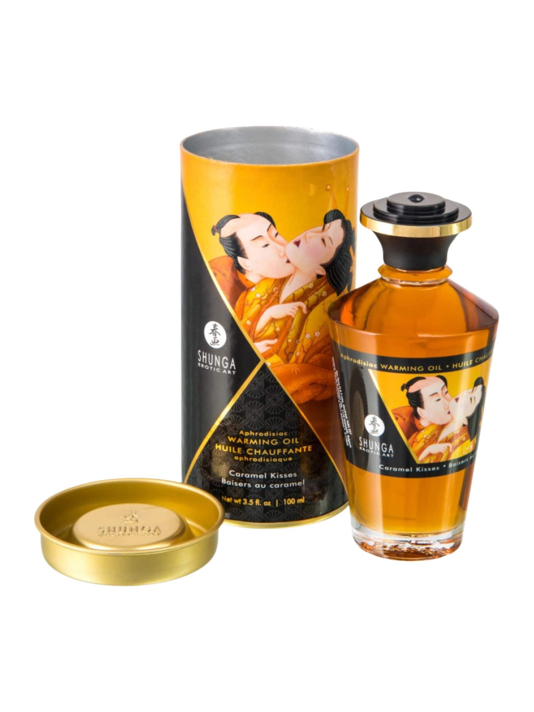 Shunga Intimate Kisses Edible Massage Oil - Caramel  - 100ml