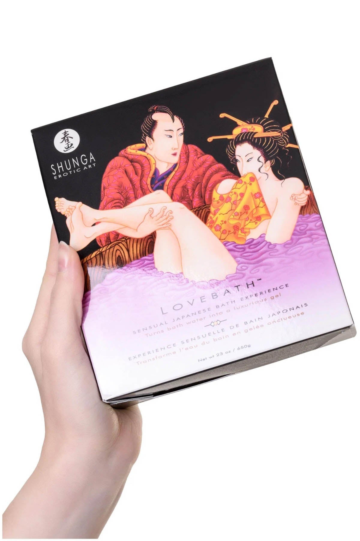 Shunga LoveBath bath gel turning water into scented satiny gel