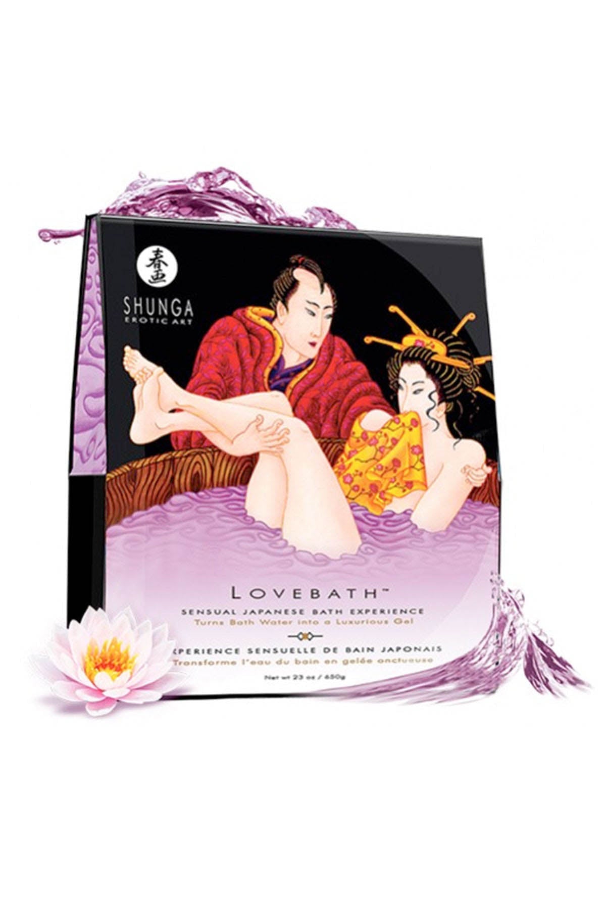 Shunga LoveBath bath gel turning water into scented satiny gel