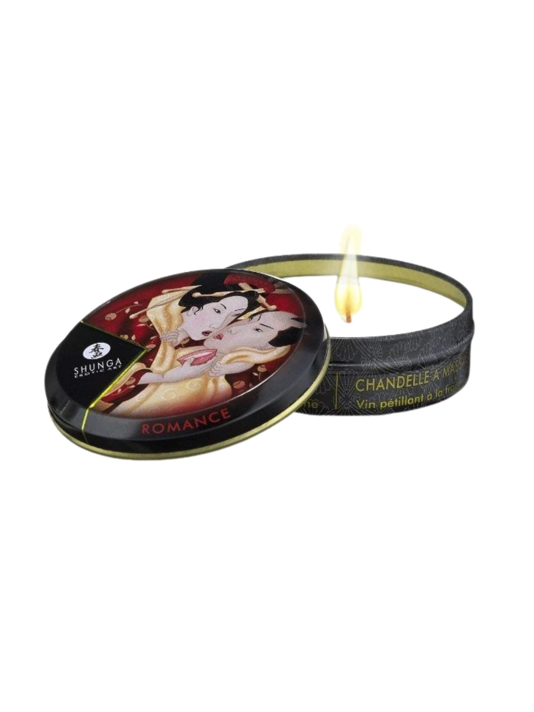 Shunga Massage Candles - 6 Piece - 30ml - Strawberry Wine