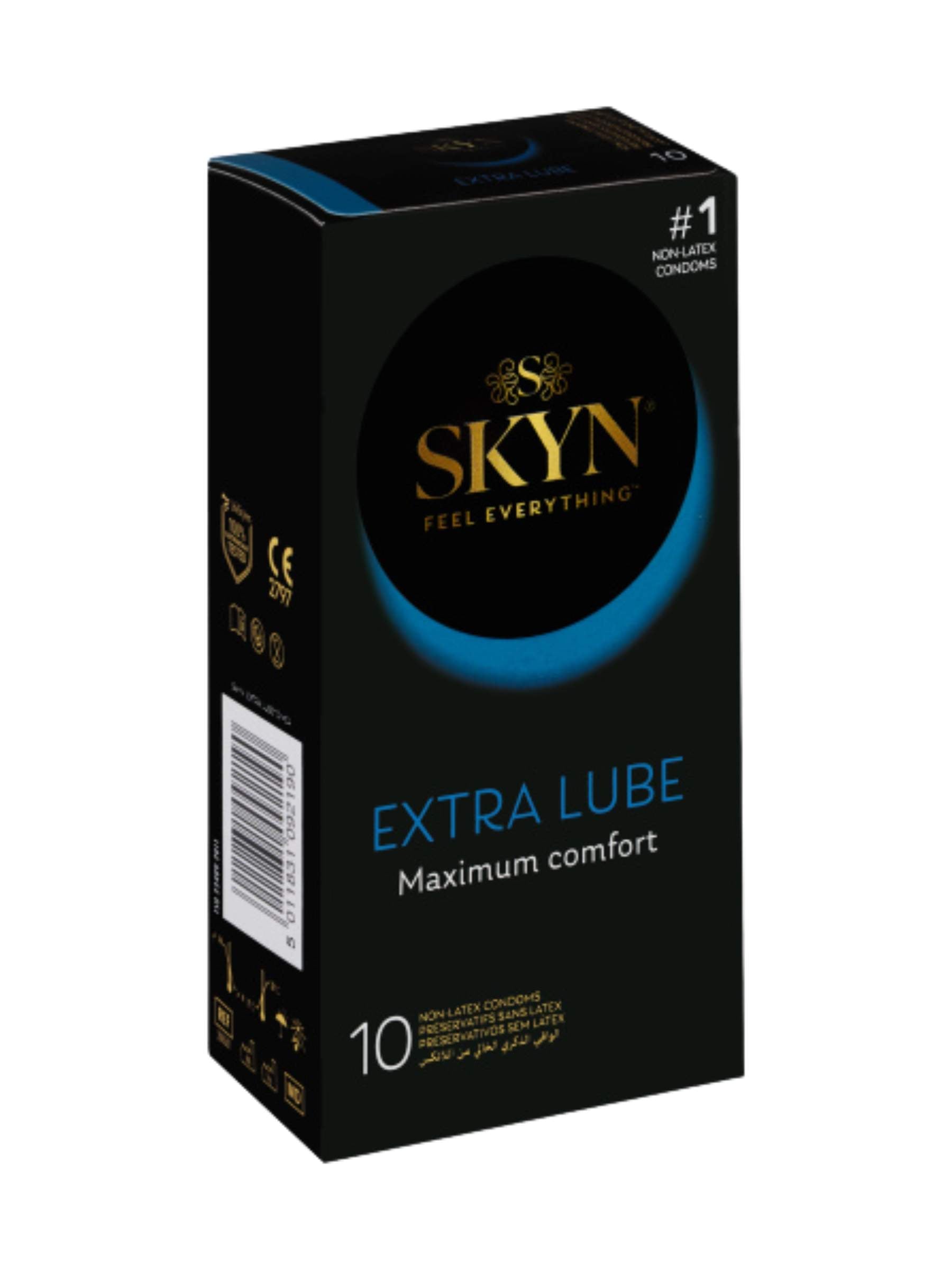 Skyn Extra Lube Latex-Free Condoms - 10 Pack