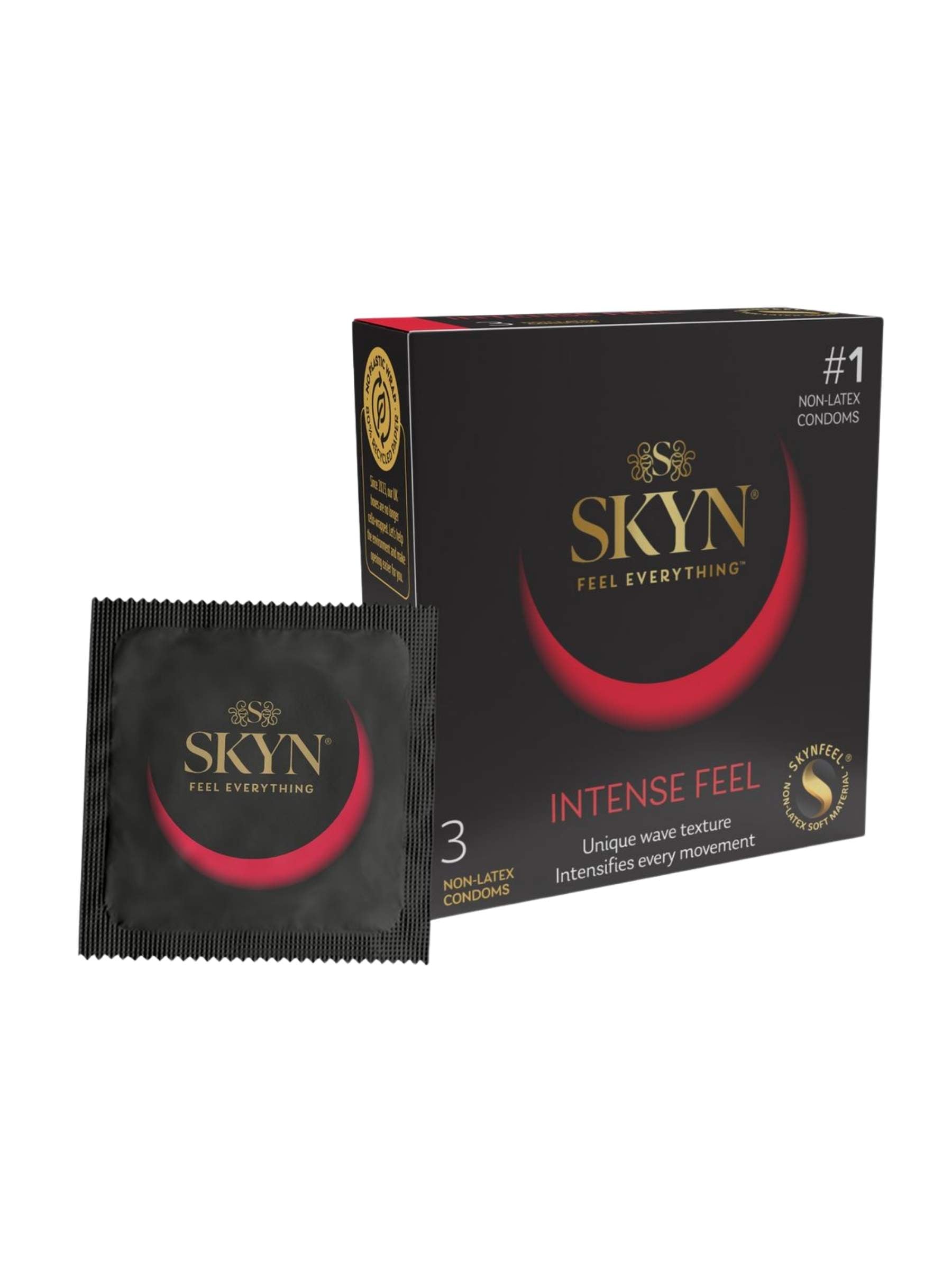 Skyn Intense Feel Condoms - Latex Free - 3 Pack