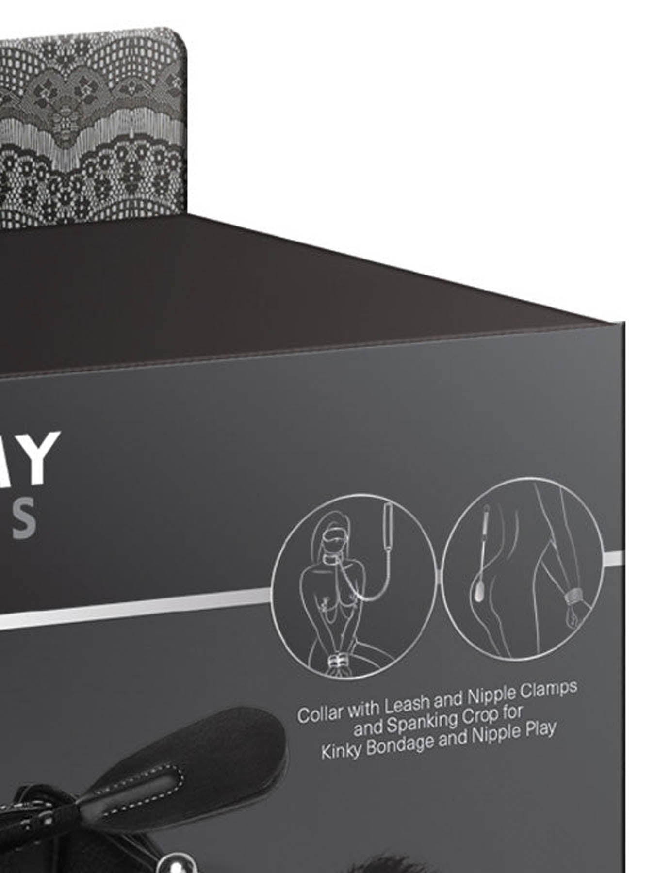 Steamy Shades bondage set with mask nipple clamps tickler cuffs rope and more