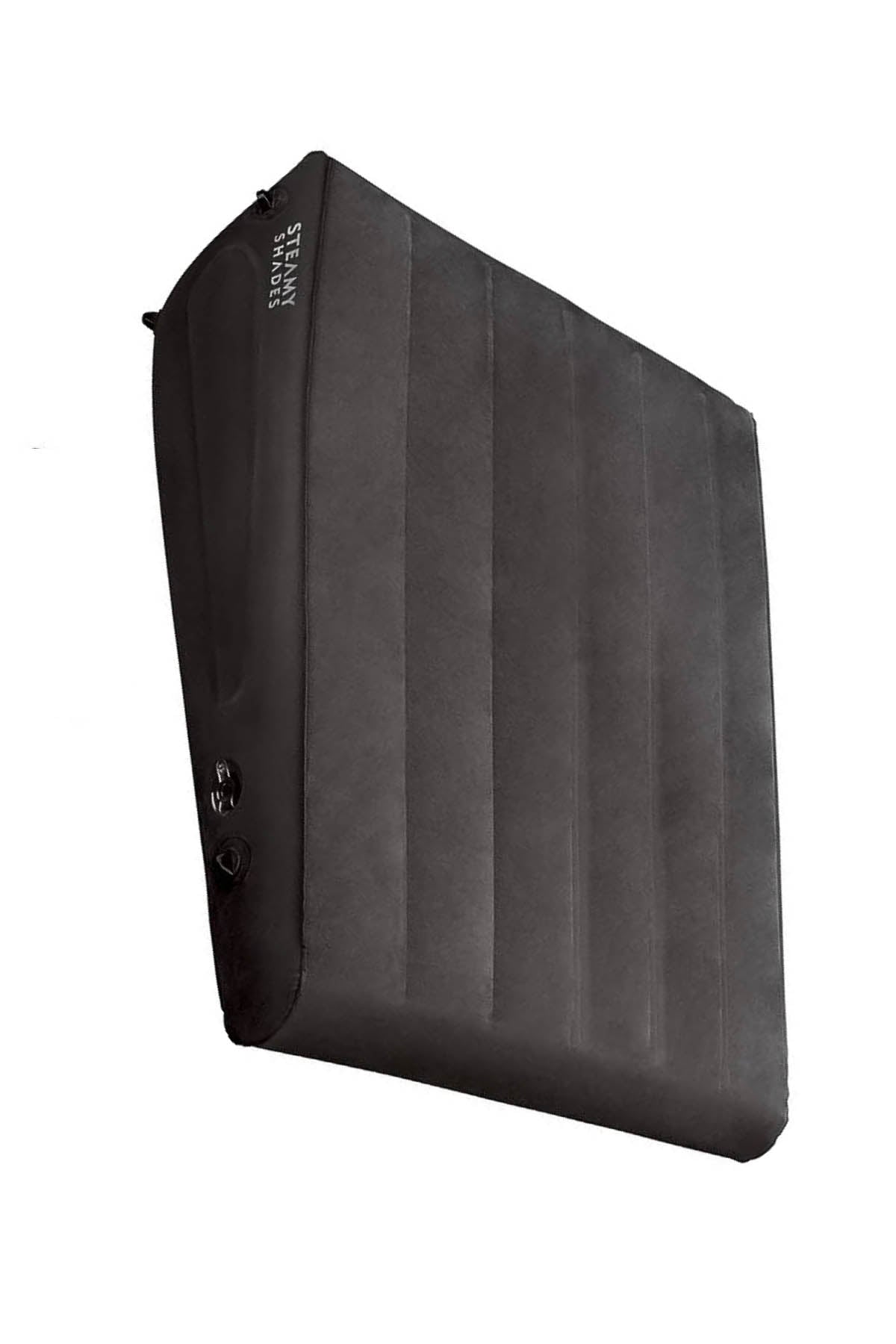 Steamy Shades deluxe inflatable wedge with restraint cuffs for improved positioning