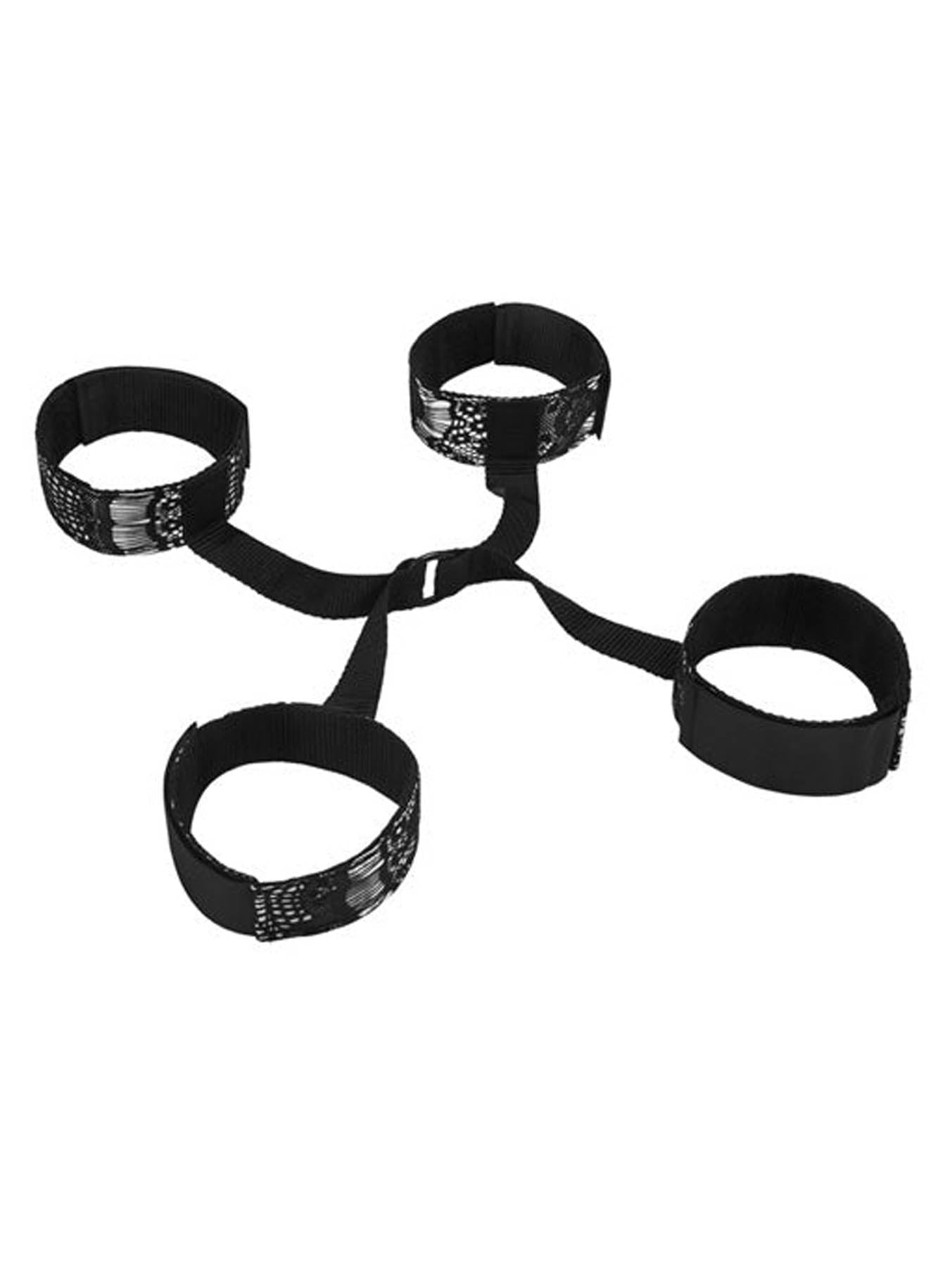 Steamy Shades hog tie connector for adventurous bondage couples