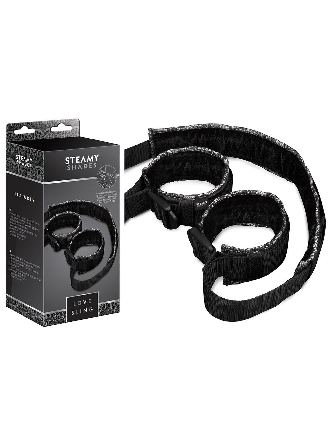 Steamy Shades Love Sling supporting neck and thighs for on point pleasure