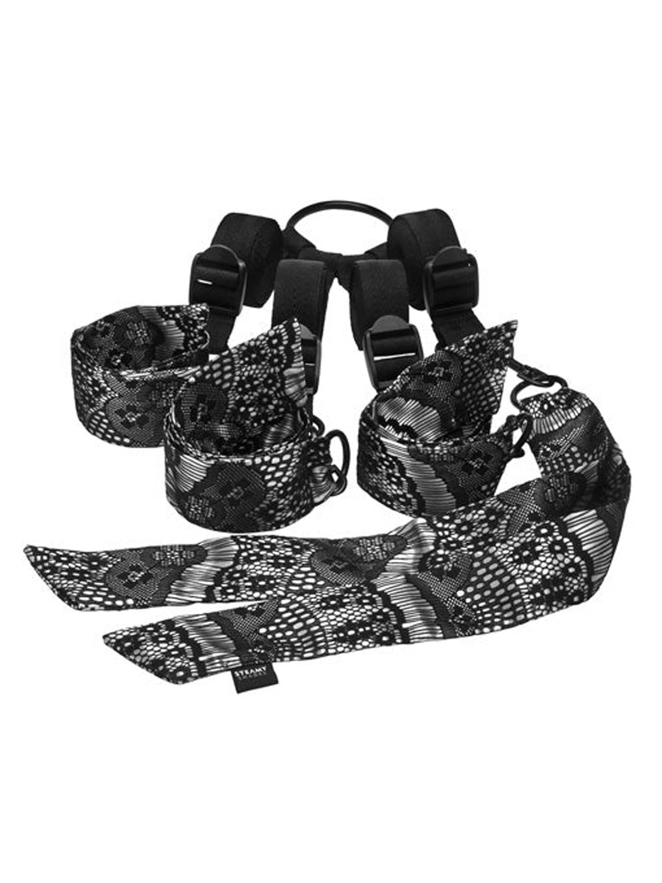 Steamy Shades Under The Bed ties for full body restraint under any mattress