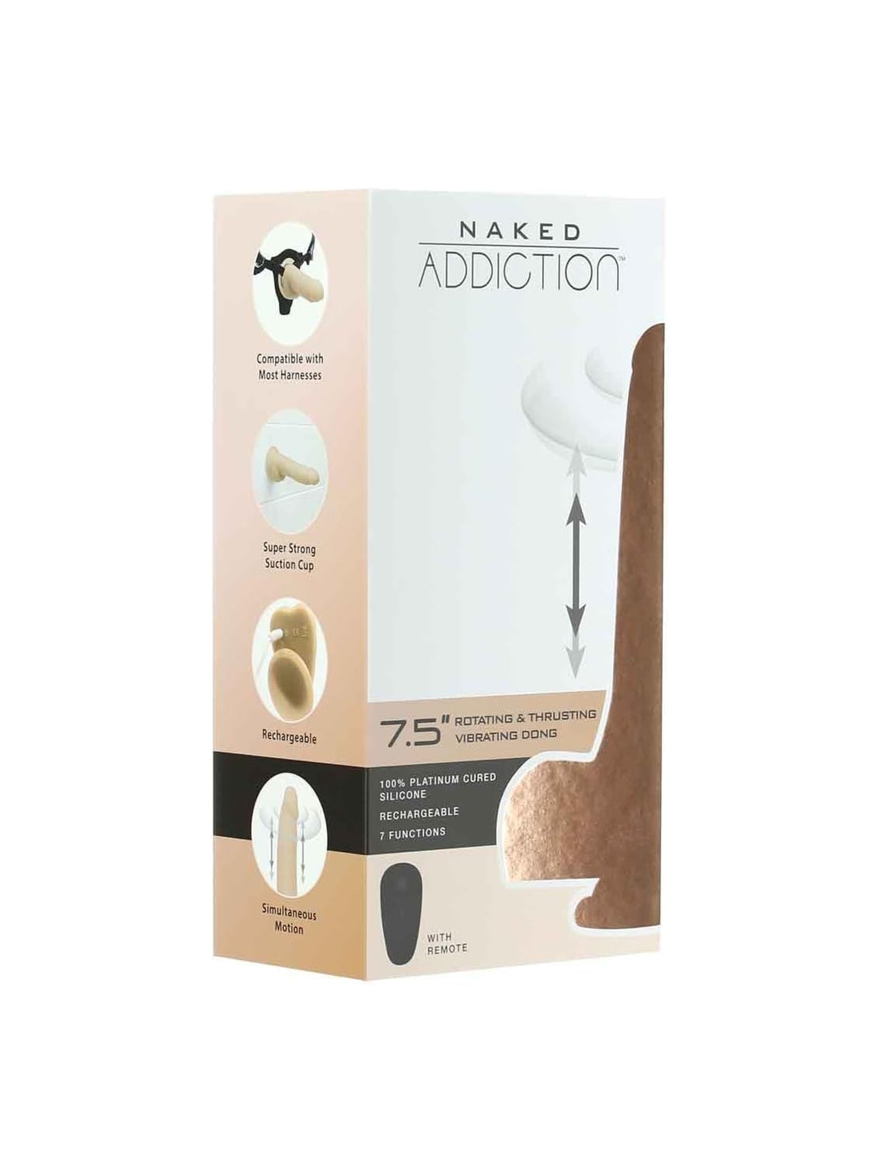 Swan Naked  7.5 Inch Thrusting - The Freak