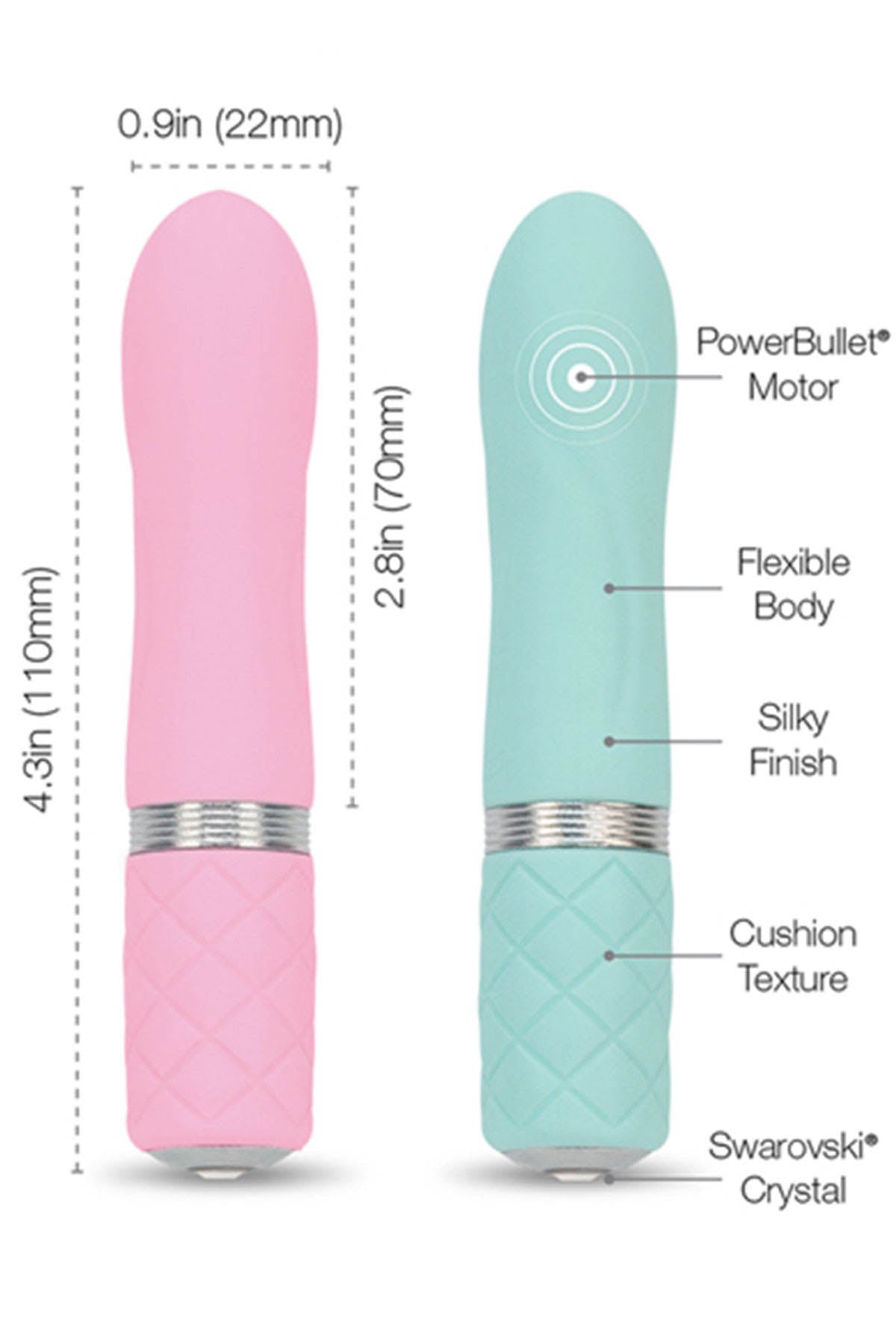 Swan  Pillow Talk Flirty Bullet Vibrator 