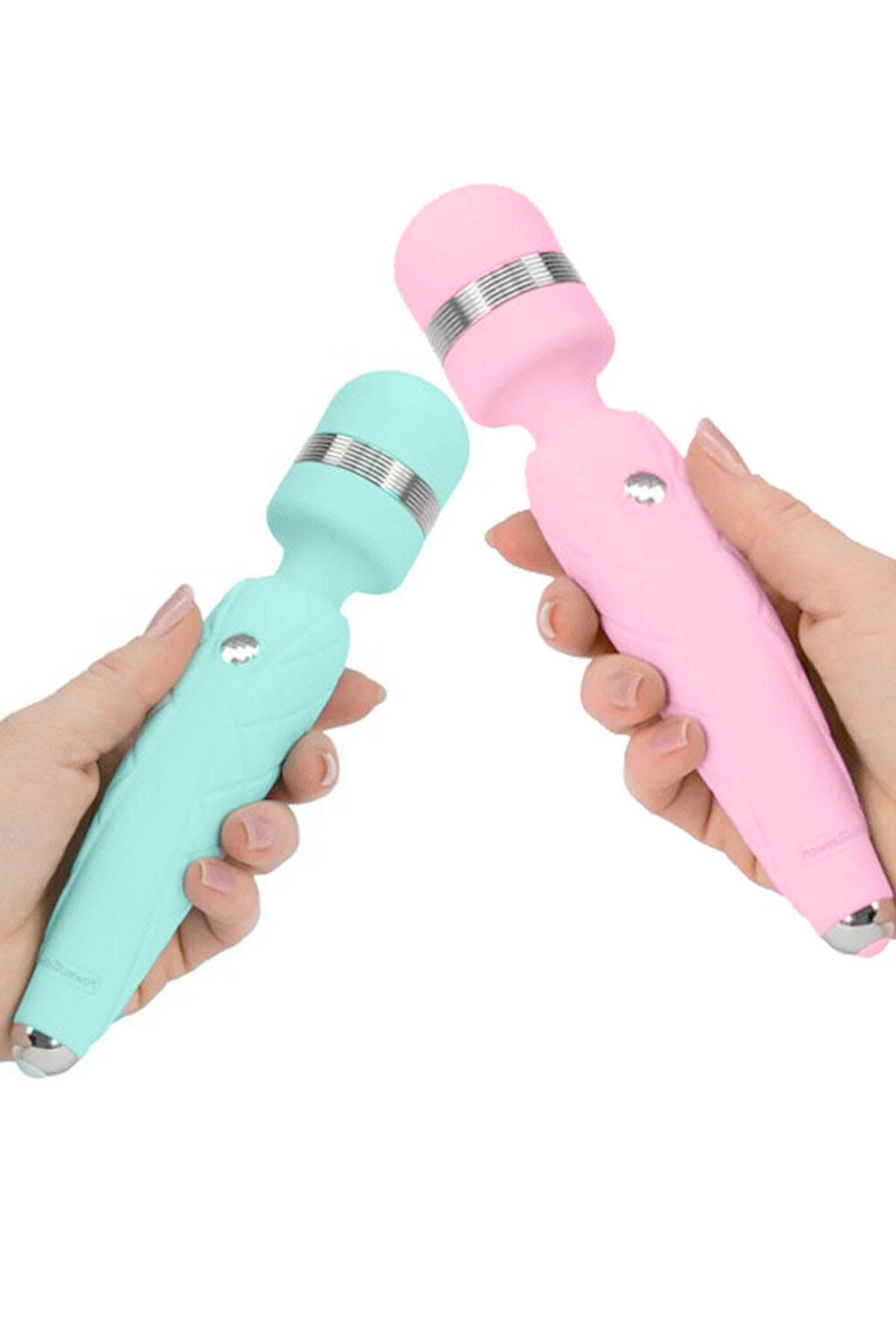 Swan Pillow Talk Massage Wand - Cheeky Mint & Pink