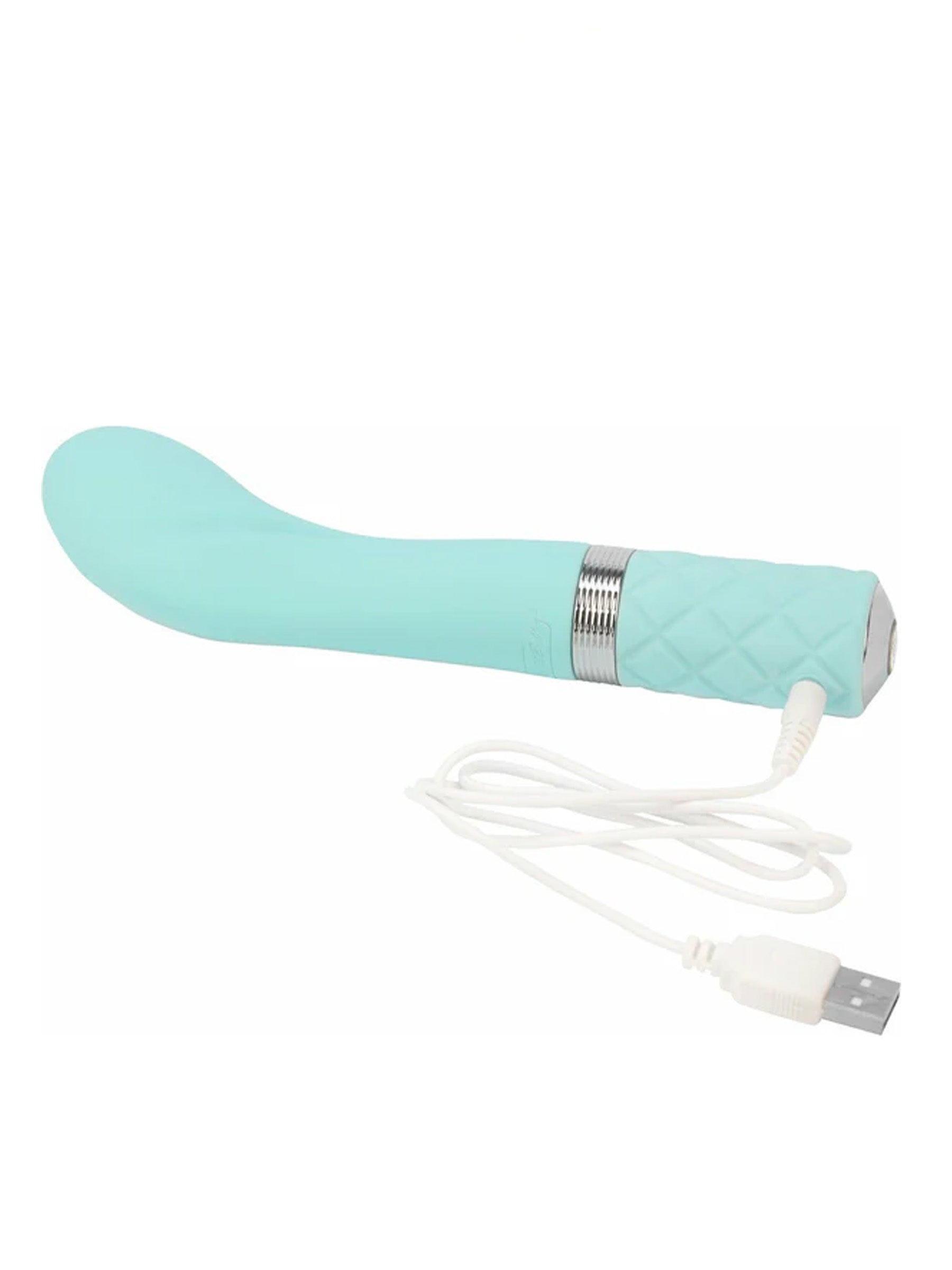 Swan Pillow Talk Sassy Swarovski - G-Spot Vibrator teal