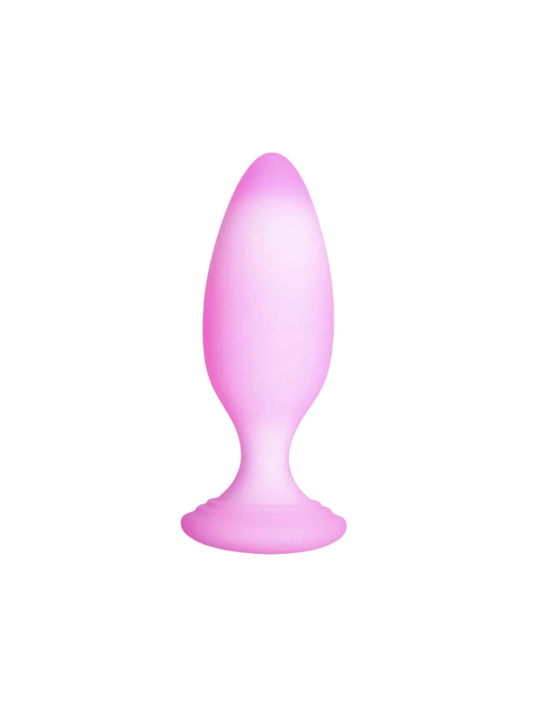 Swan Softies 4inch Dual Layer Silicone Anal Plug - Pink