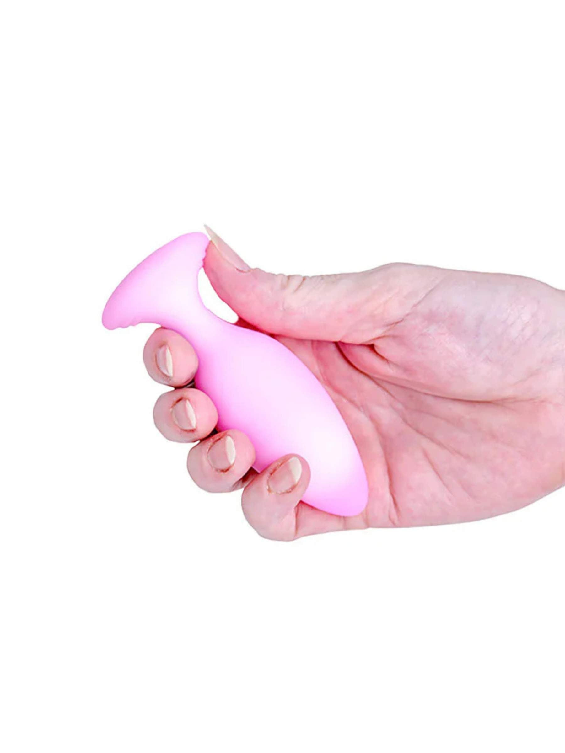 Swan Softies 4inch Dual Layer Silicone Anal Plug - Pink