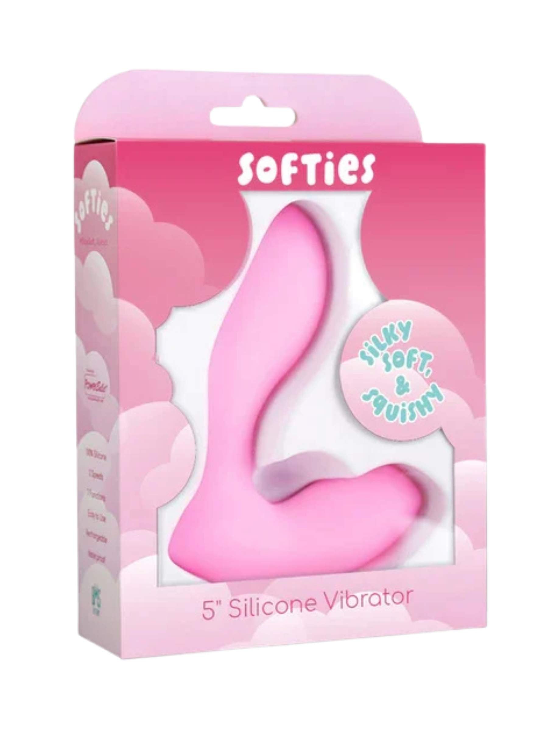 Swan Softies Silicone Vibrator 5 inch - Pink