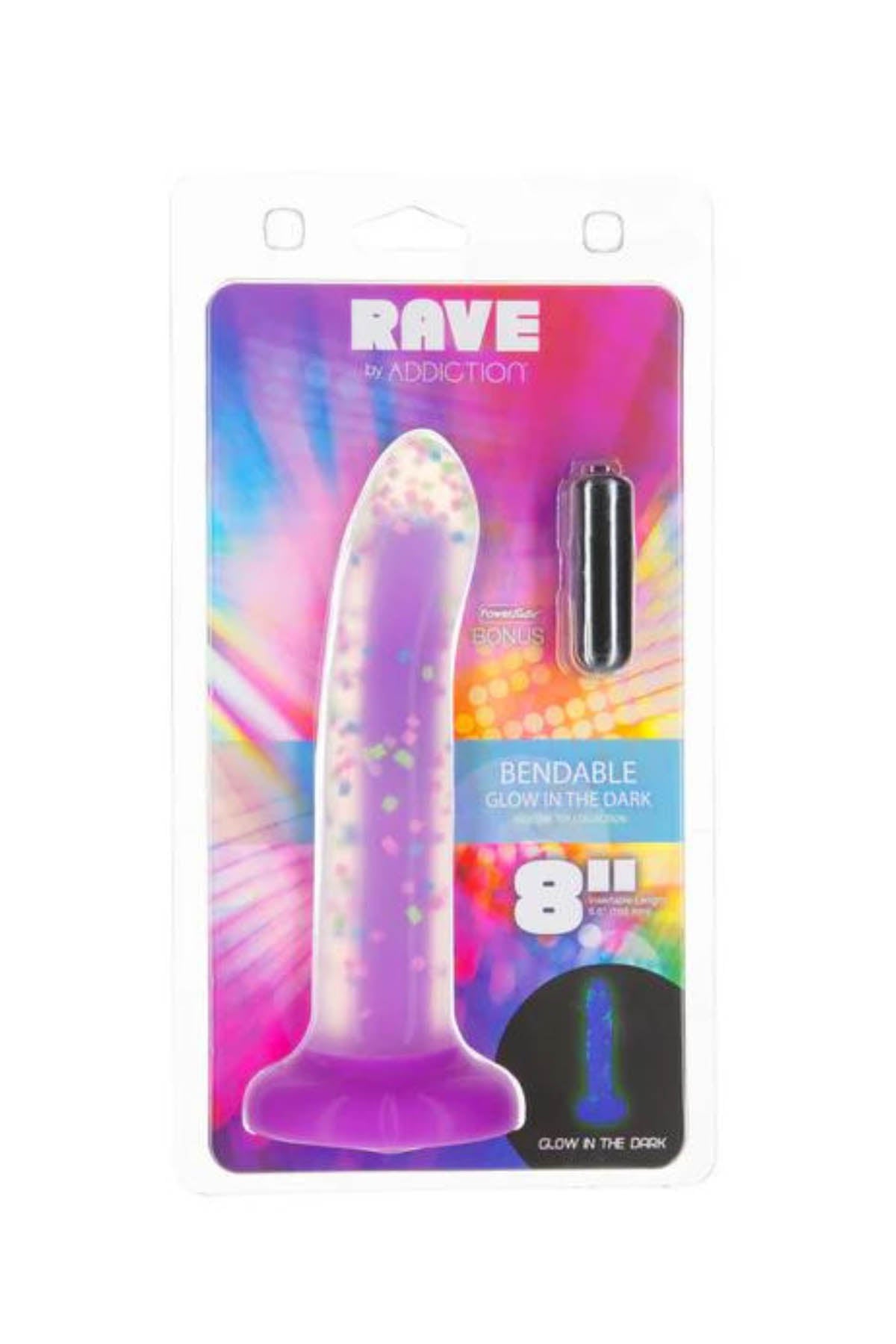Swan Rave Confetti Glow-In-The-Dark Dildo
