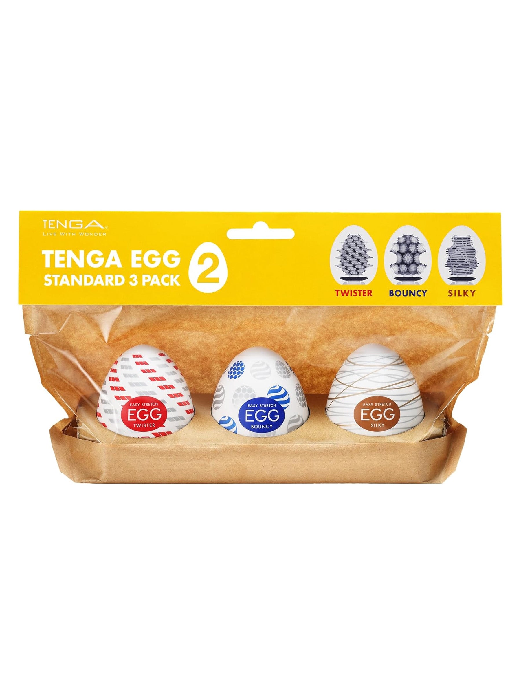 Tenga Egg Standard Pack 2 - Masturbator Sleeves - 3 pack