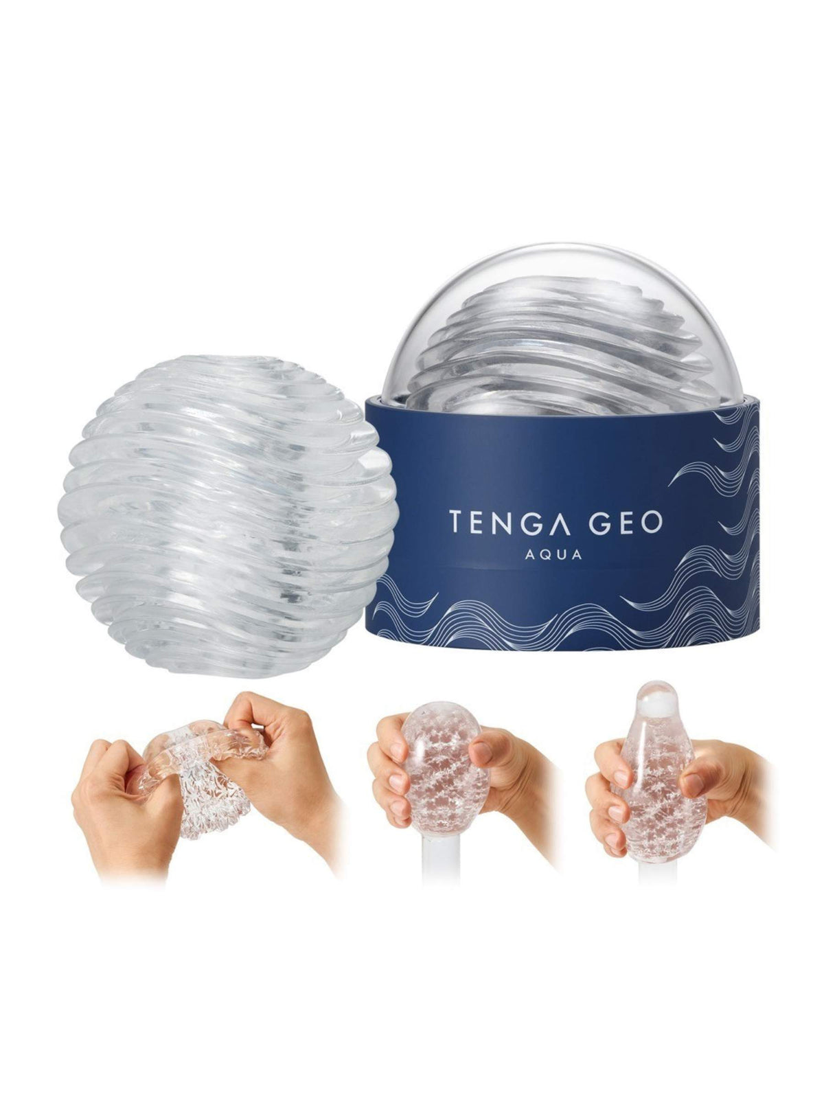 Tenga Geo Aqua - Male Masturbator- Clear