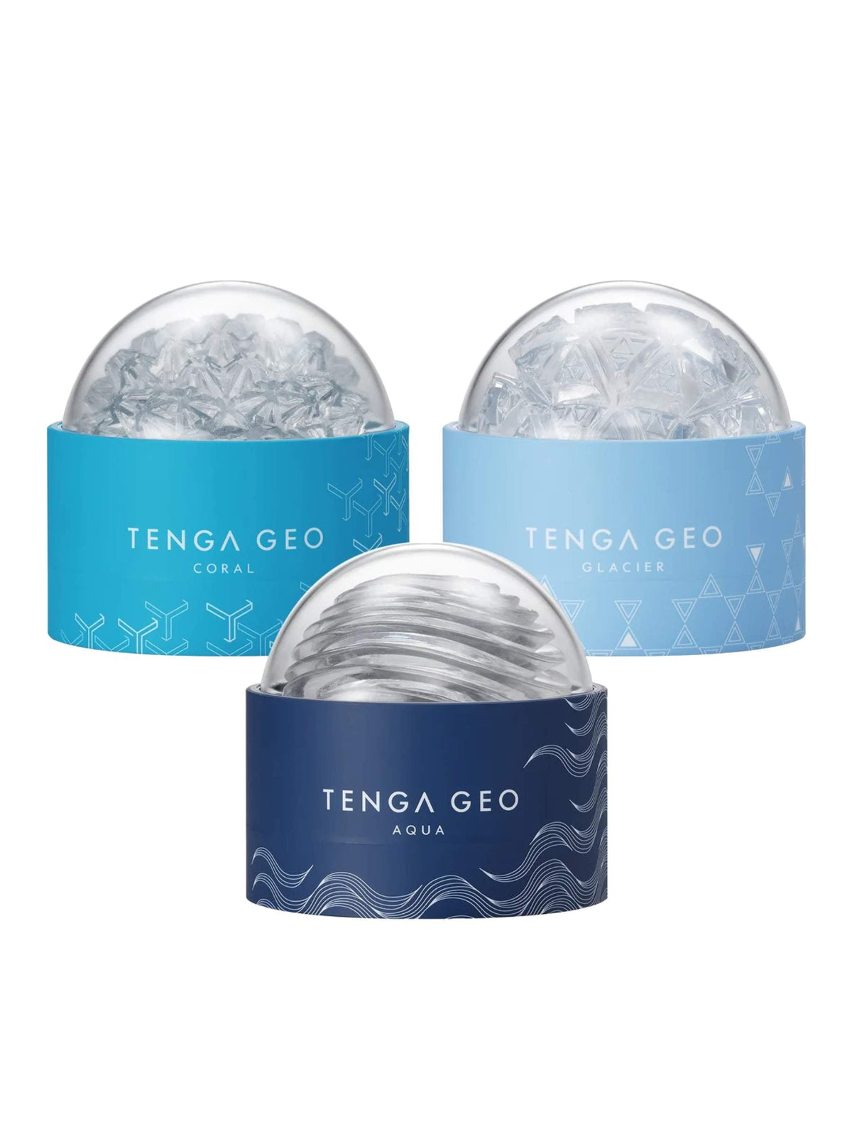 Tenga Geo Glacier Male Masturbator - Clear