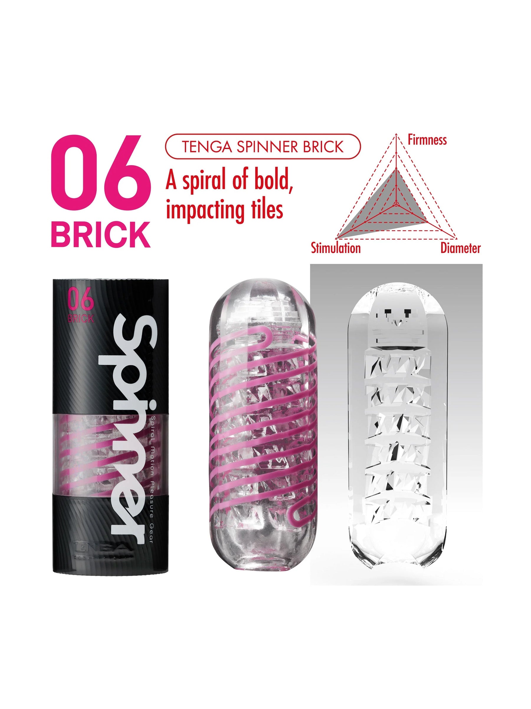 Tenga Spinner Male Masturbator - Brick