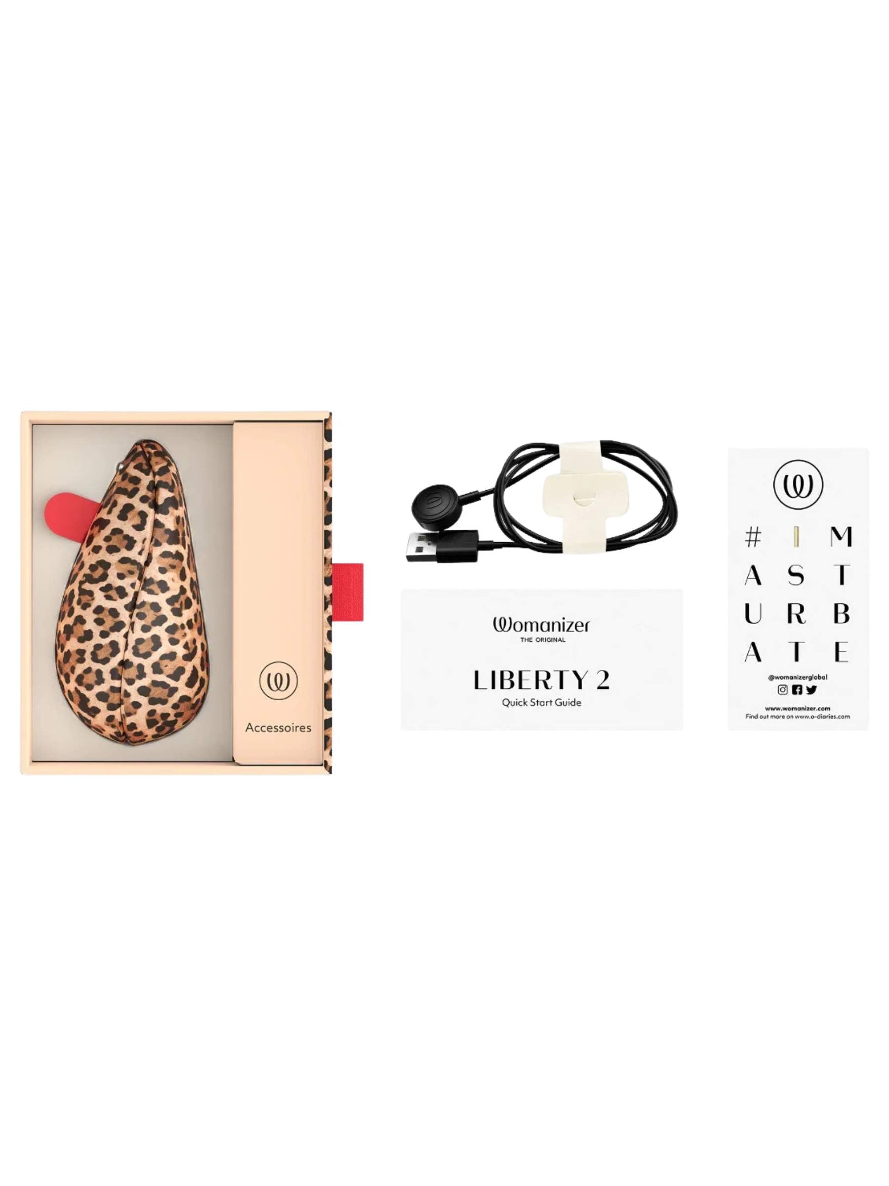 Womanizer Liberty 2 Clitoral Stimulator - Leopard